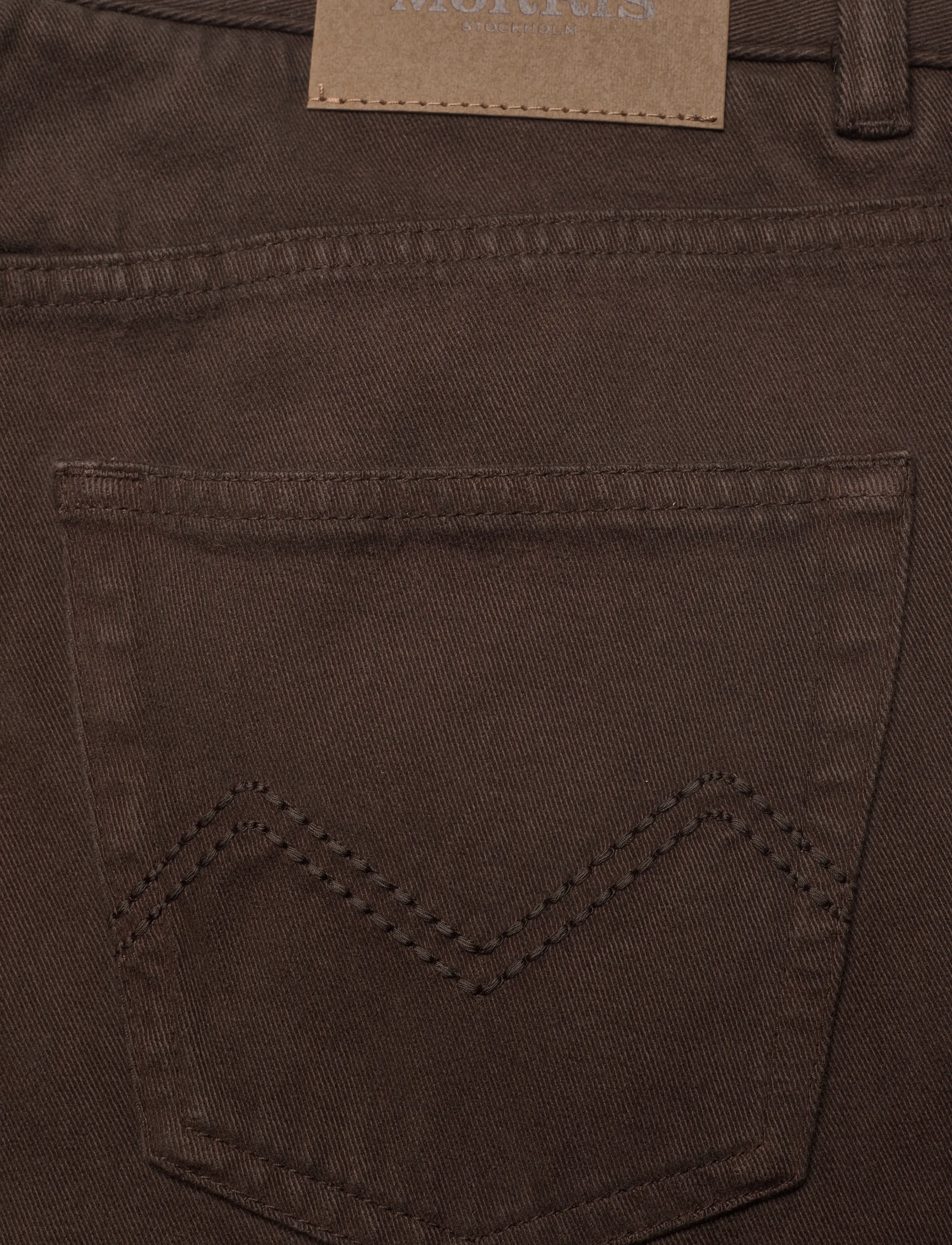 Morris - James Soft Twill 5-pkt - casual byxor - brown - 4