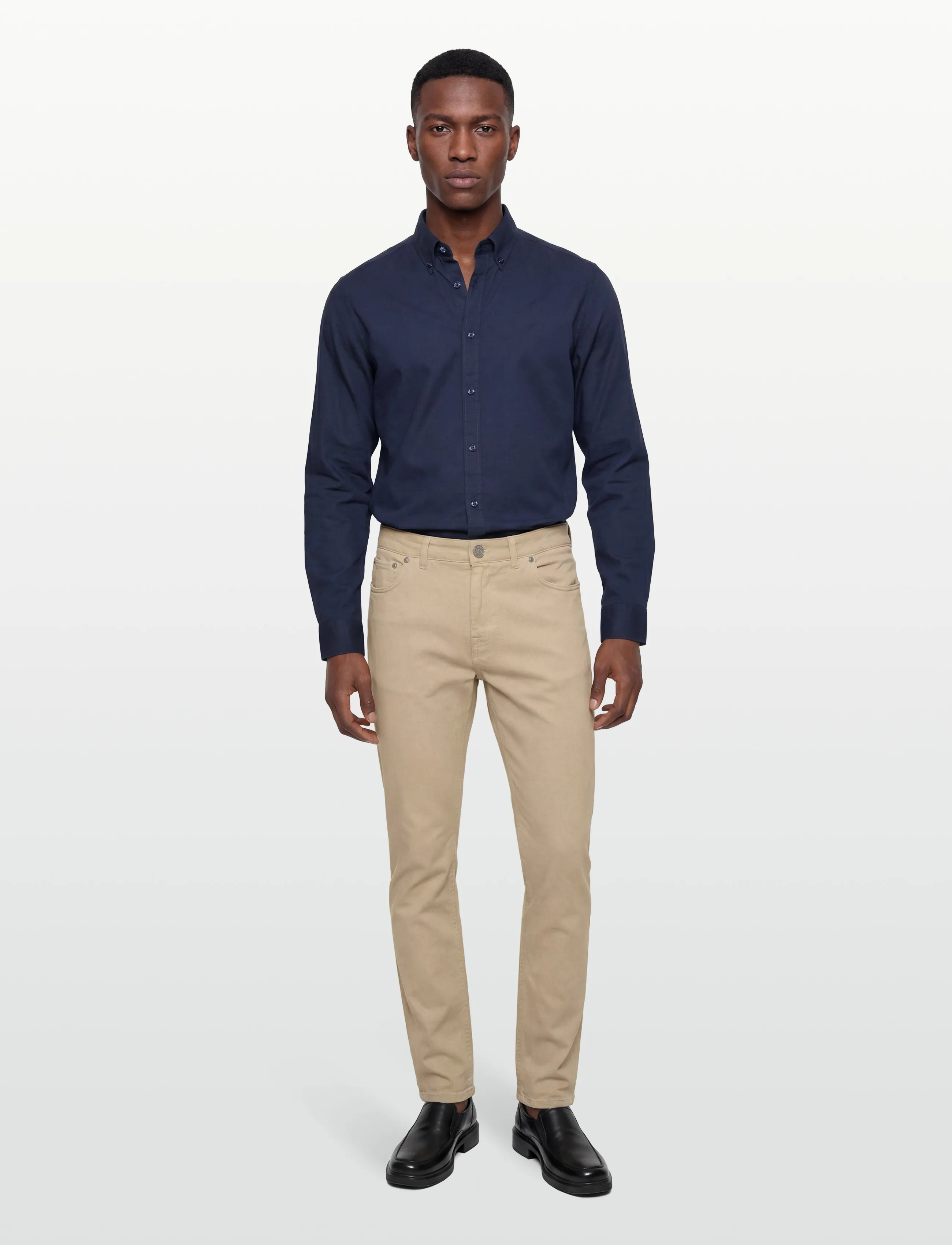 Morris James Soft Twill 5-pkt - Trousers - KHAKI / beige