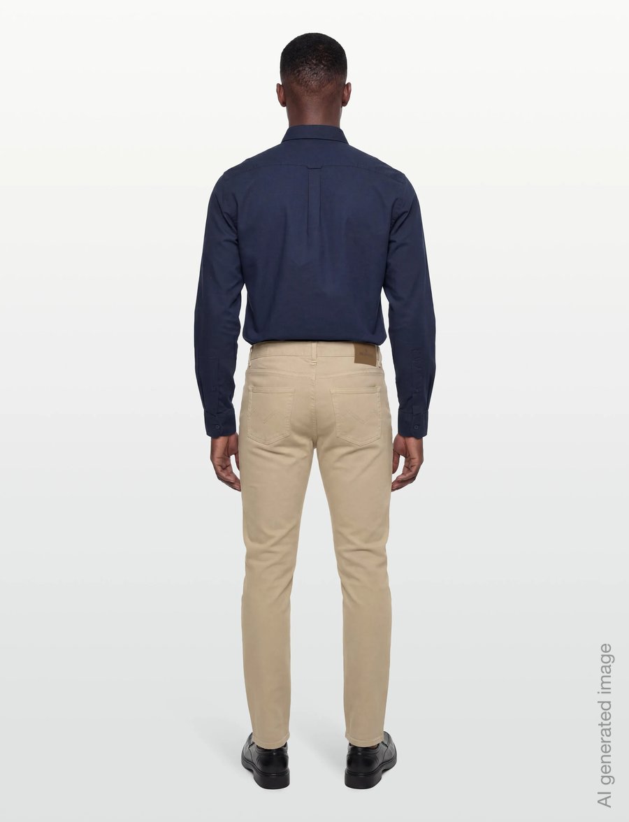 Morris - James Soft Twill 5-pkt - casual trousers - khaki - 4