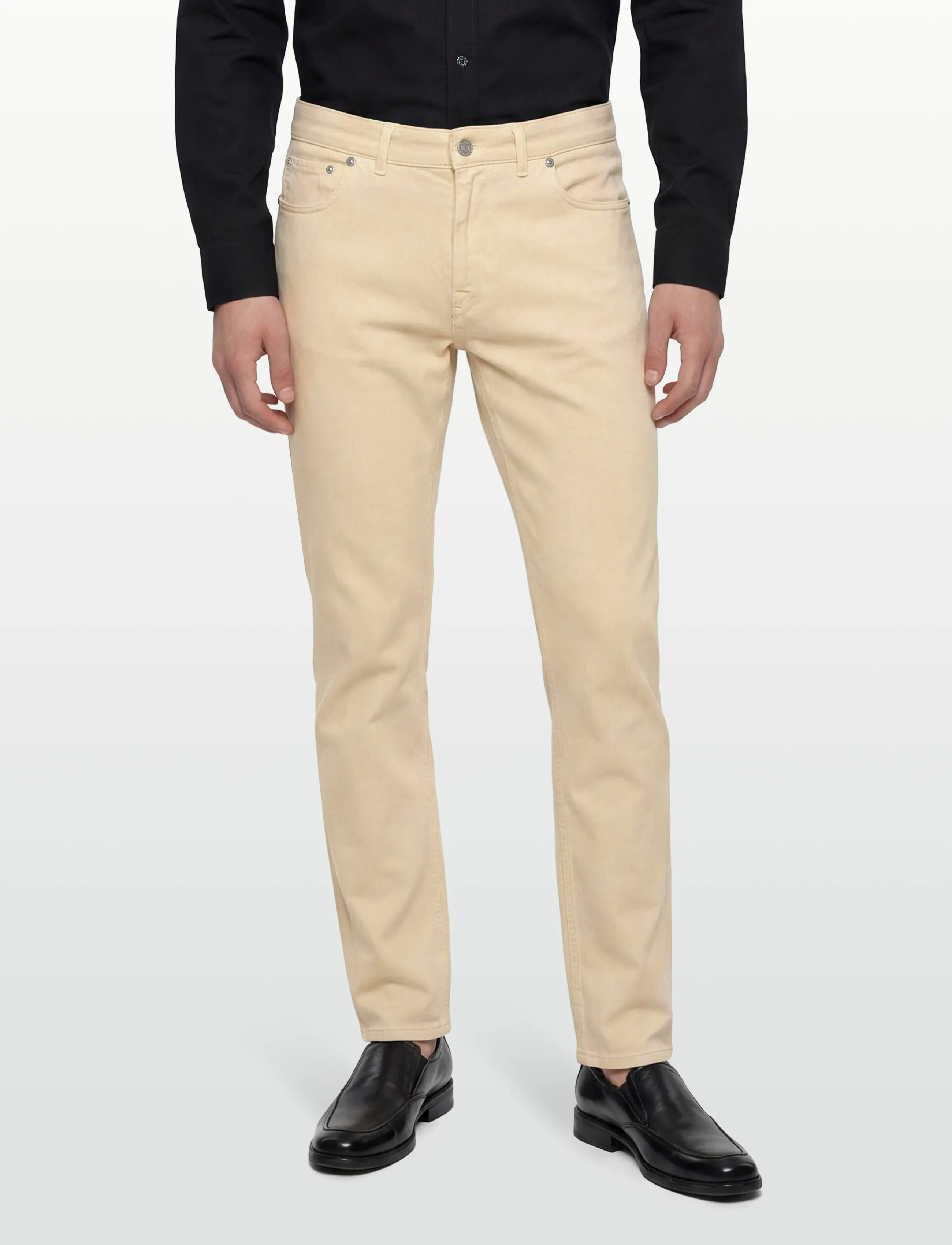 Morris - James Soft Twill 5-pkt - casual trousers - off white - 3