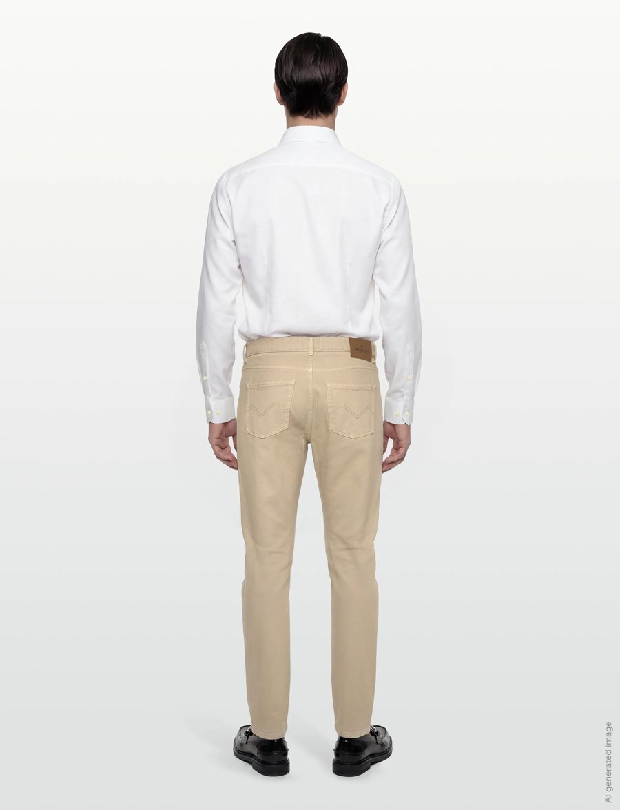 Morris - James Soft Twill 5-pkt - kasdienio stiliaus kelnės - khaki - 4