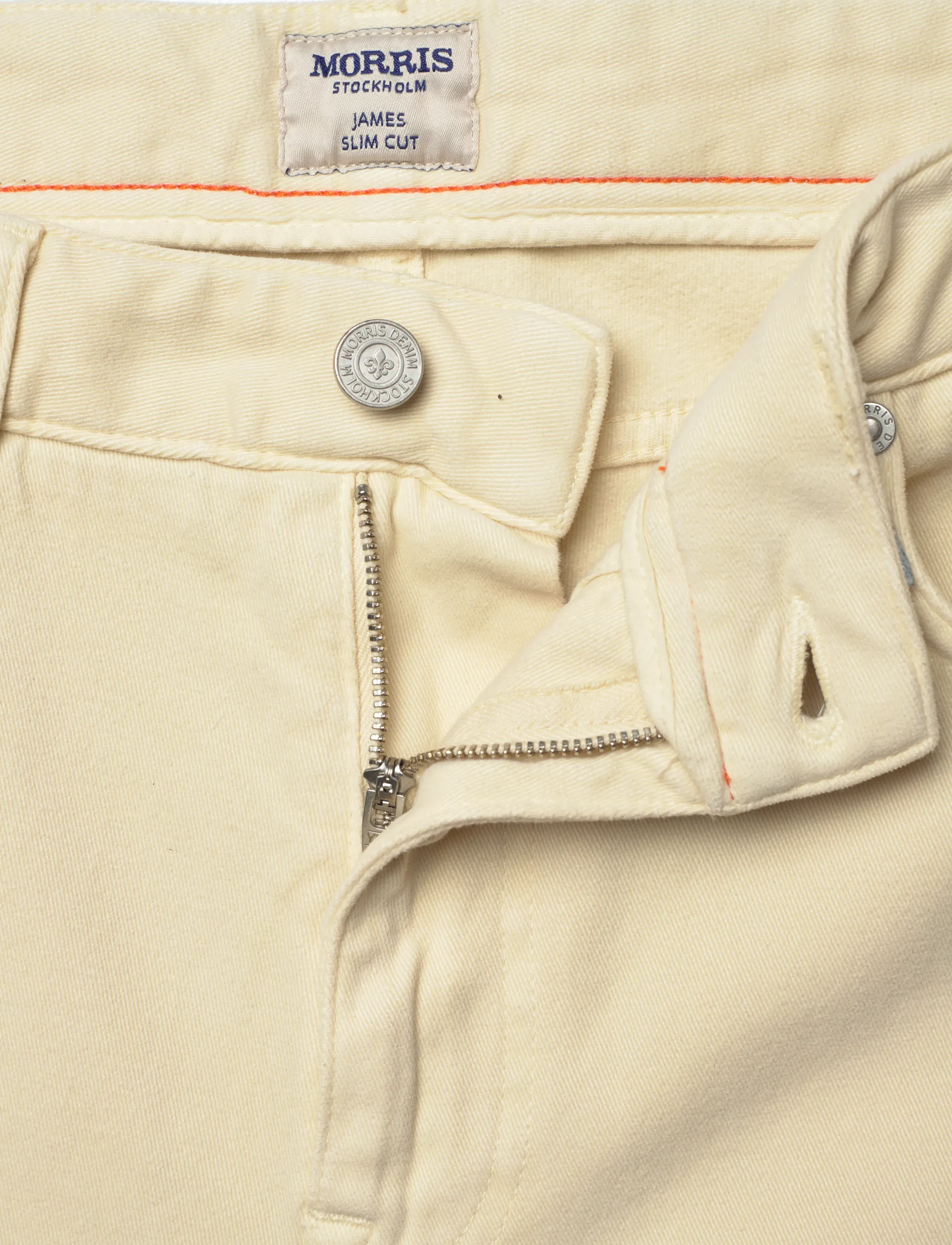 Morris - James Soft Twill 5-pkt - casual trousers - off white - 3