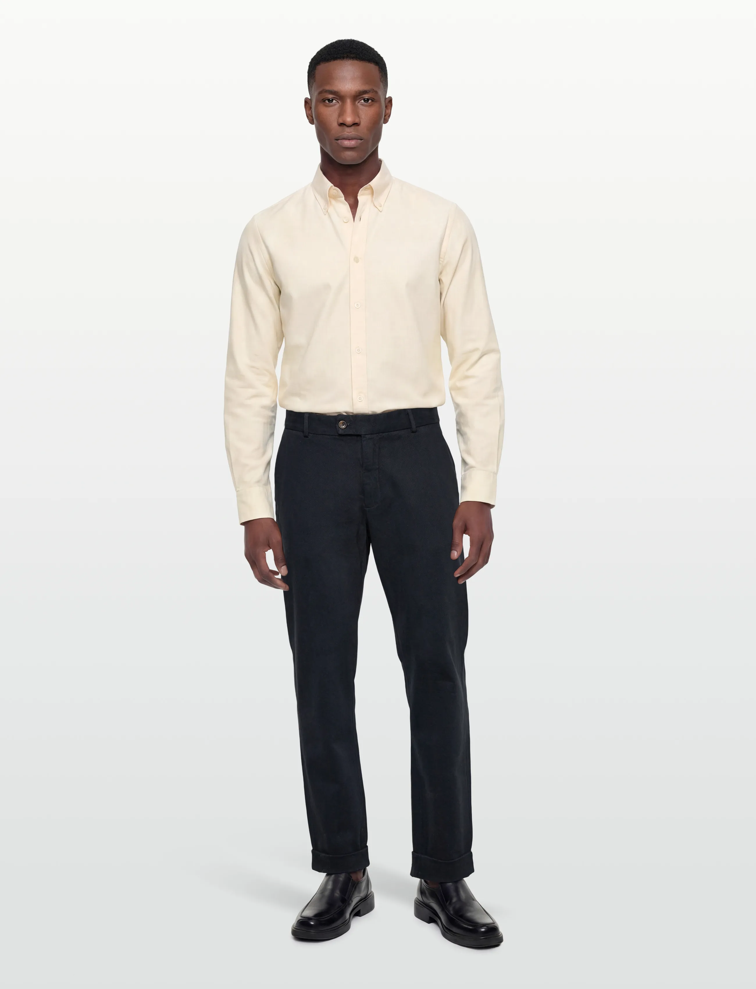 Morris Jones Soft Twill Trousers - Trousers - BLUE / navy
