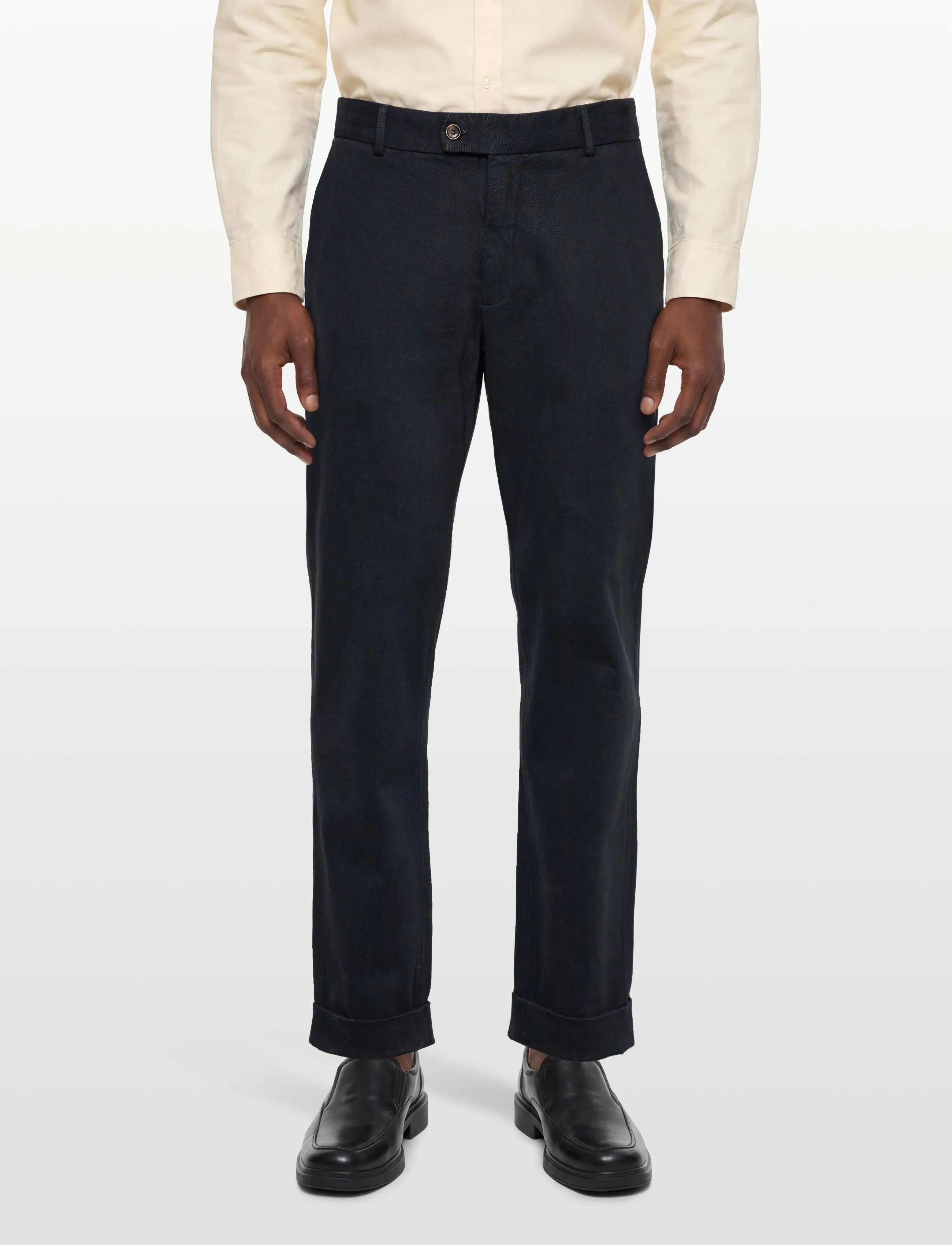 Morris - Jones Soft Twill Trousers - casual - blue - 3