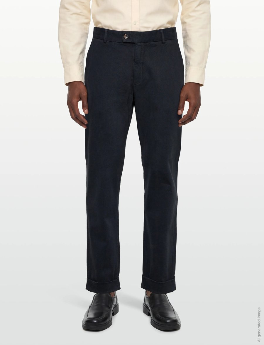 Morris - Jones Soft Twill Trousers - casual - blue - 3