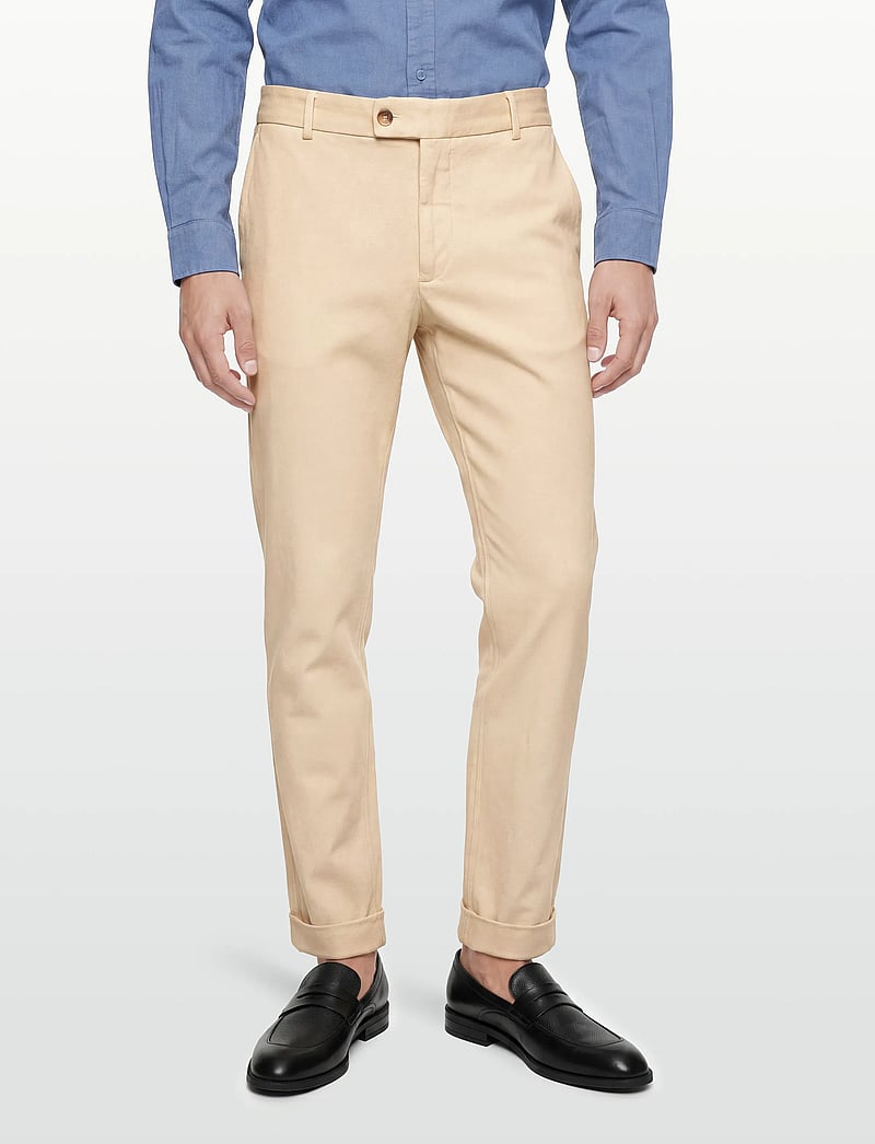 Morris - Jones Soft Twill Trousers - vabaaja püksid - off white - 3