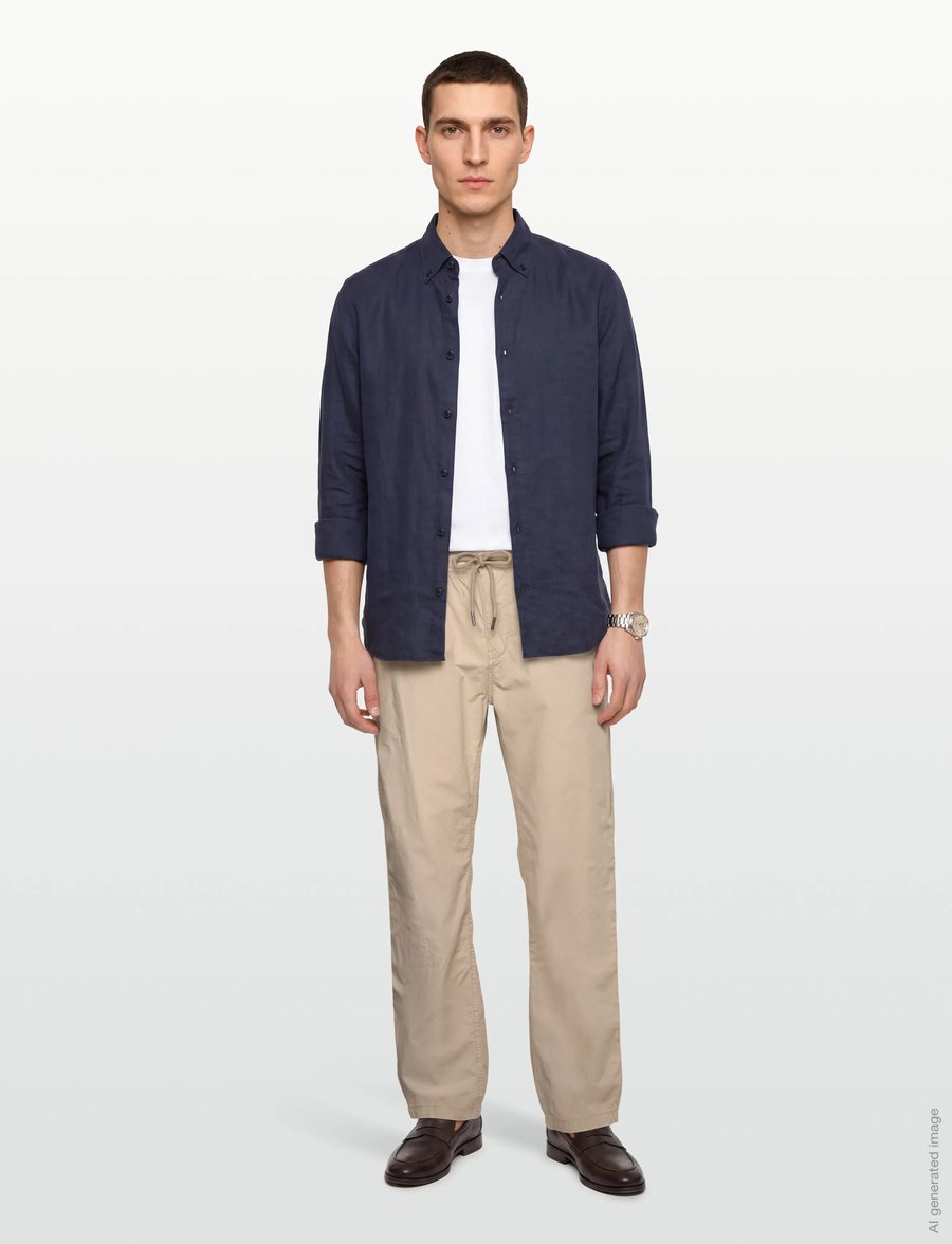 Morris - Harrison Trousers - casual bukser - khaki - 0