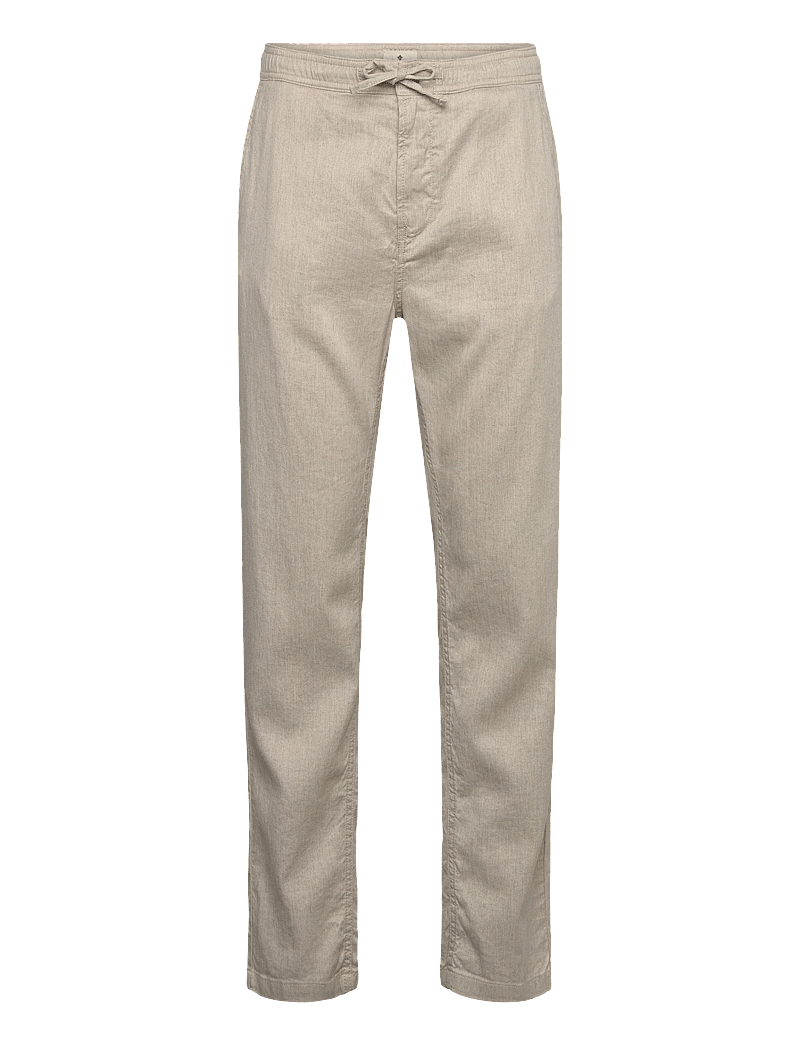 Morris - Fenix Linen Trouser - hørbukser - cream - 0