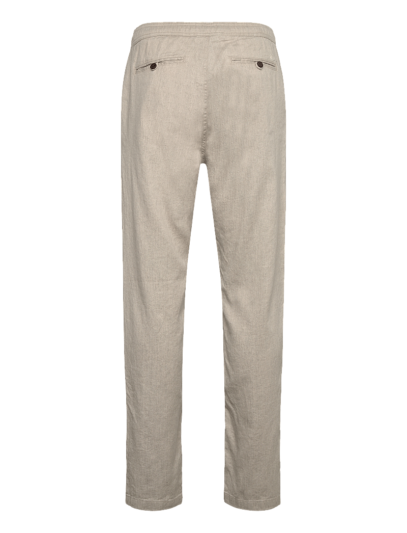 Morris - Fenix Linen Trouser - hørbukser - cream - 1