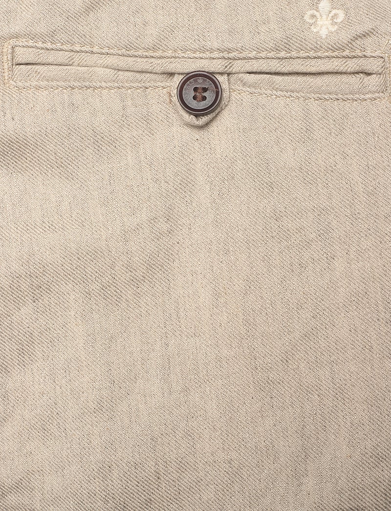 Morris - Fenix Linen Trouser - hørbukser - cream - 4