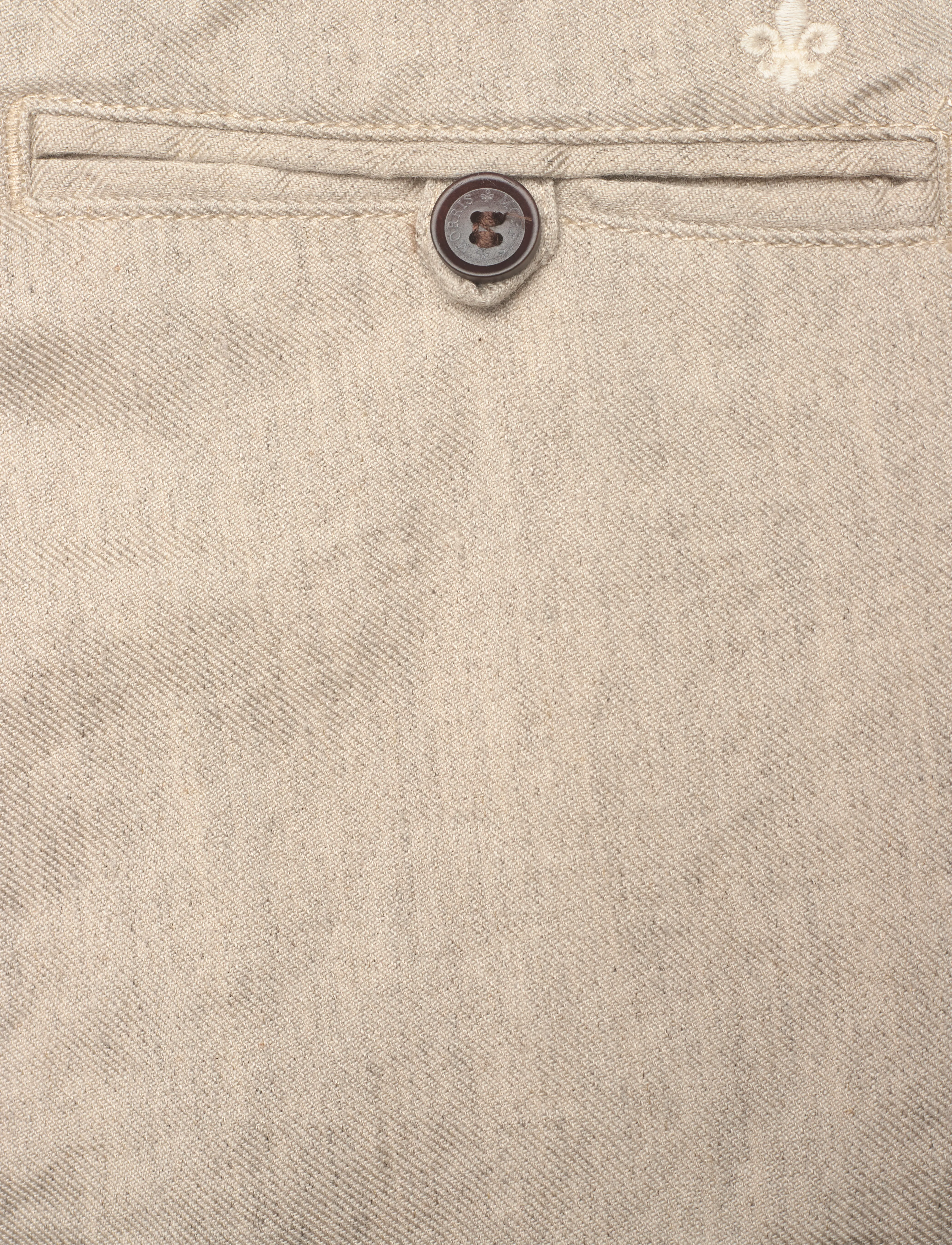 Morris - Fenix Linen Trouser - leinenhosen - cream - 4