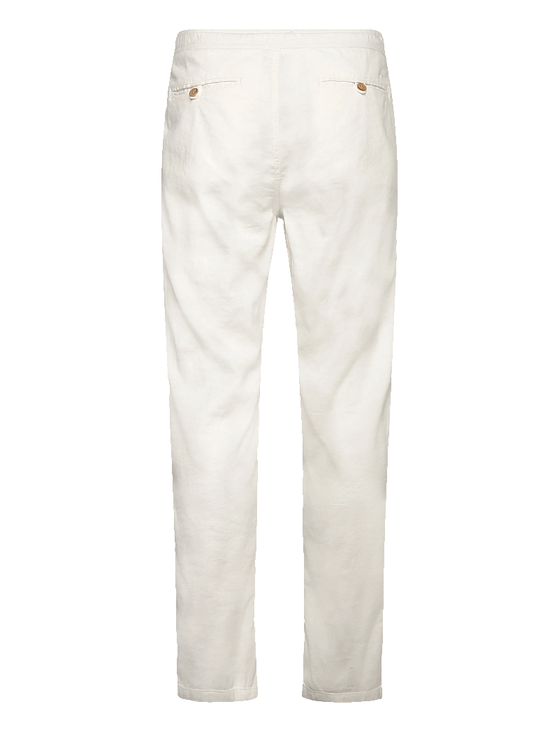 Morris - Fenix Linen Trouser - hørbukser - off white - 1
