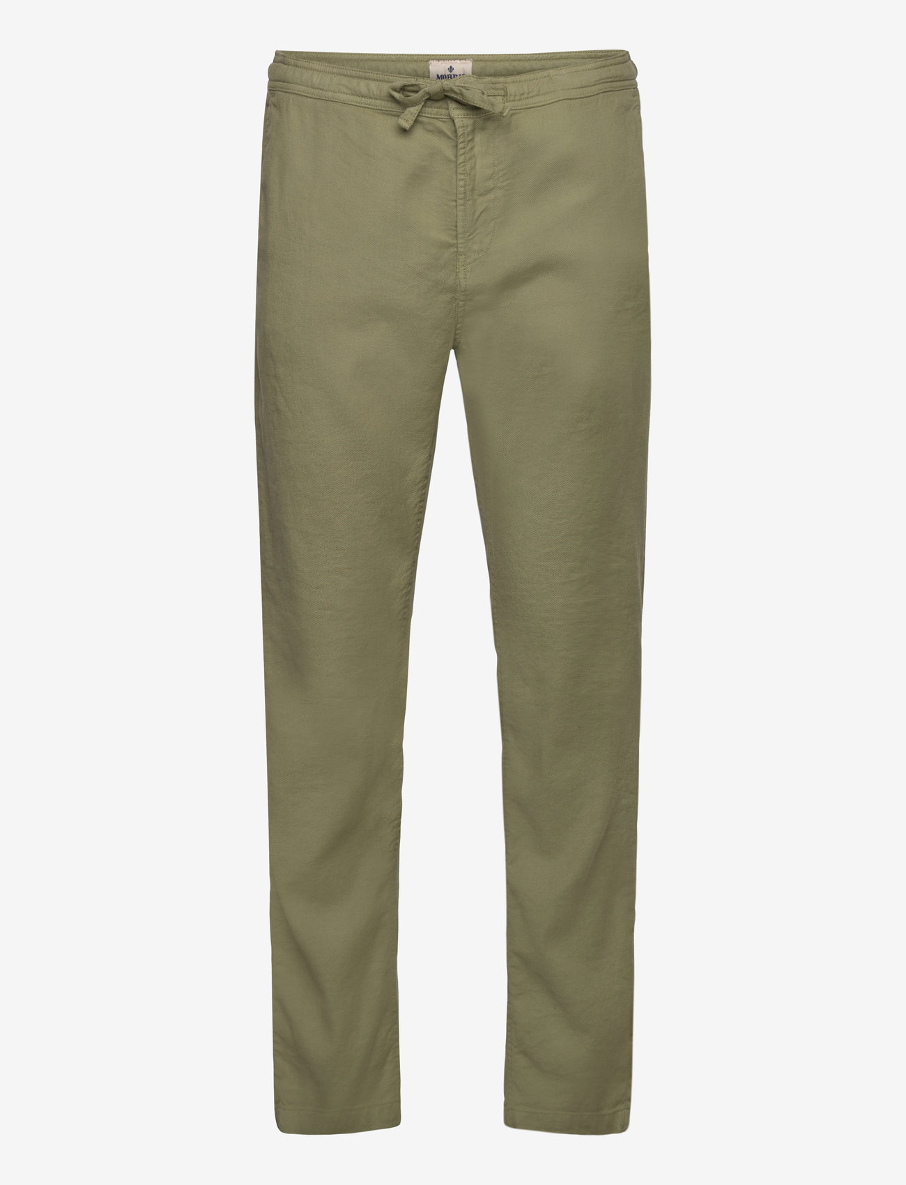 Morris - Fenix Linen Trouser - linnebyxor - olive - 0