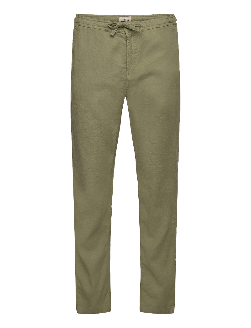 Morris - Fenix Linen Trouser - hørbukser - olive - 0
