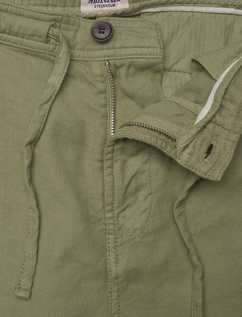 Morris - Fenix Linen Trouser - hørbukser - olive - 3