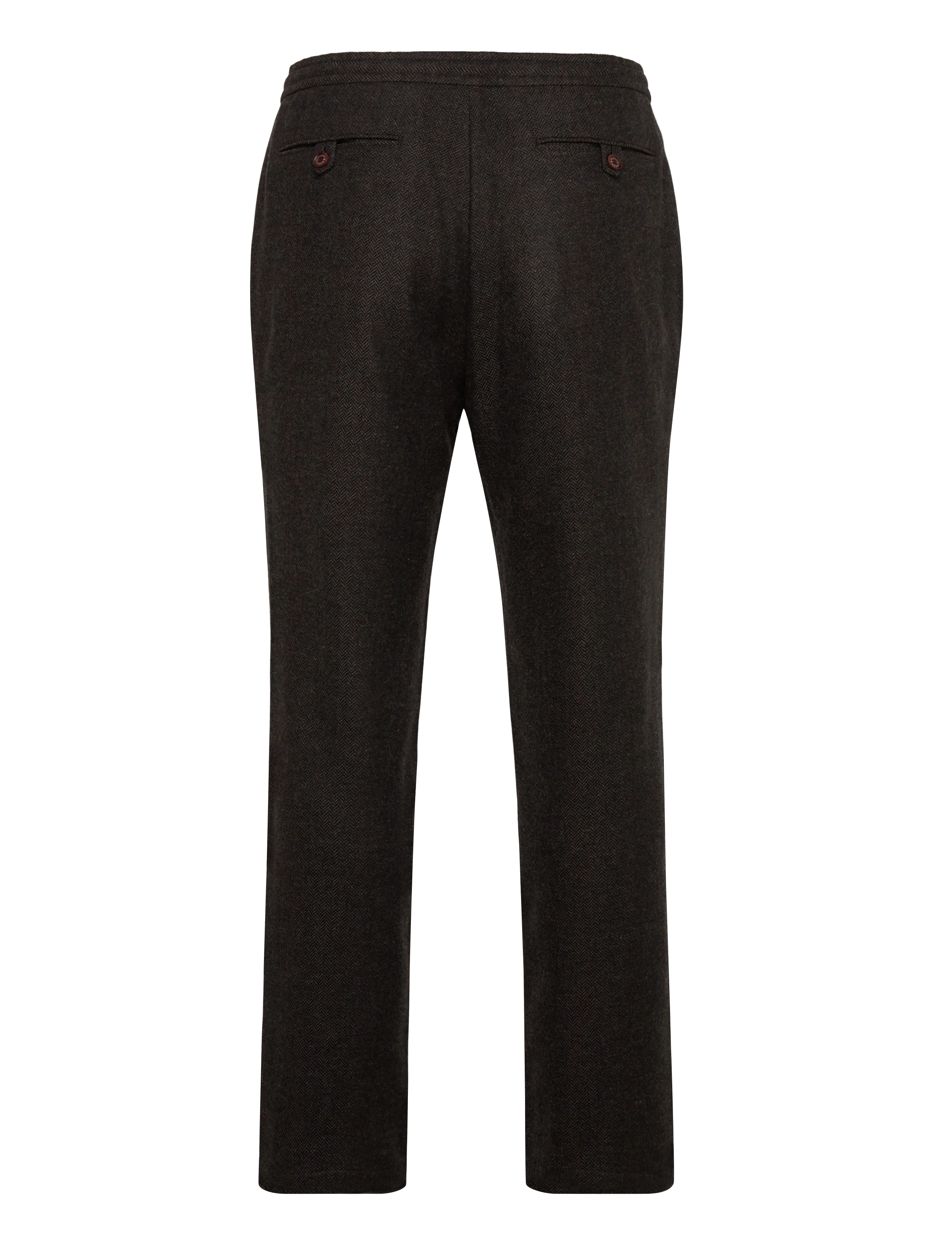 Morris - Fenix Wool Trouser - vabaajapüksid - brown - 2