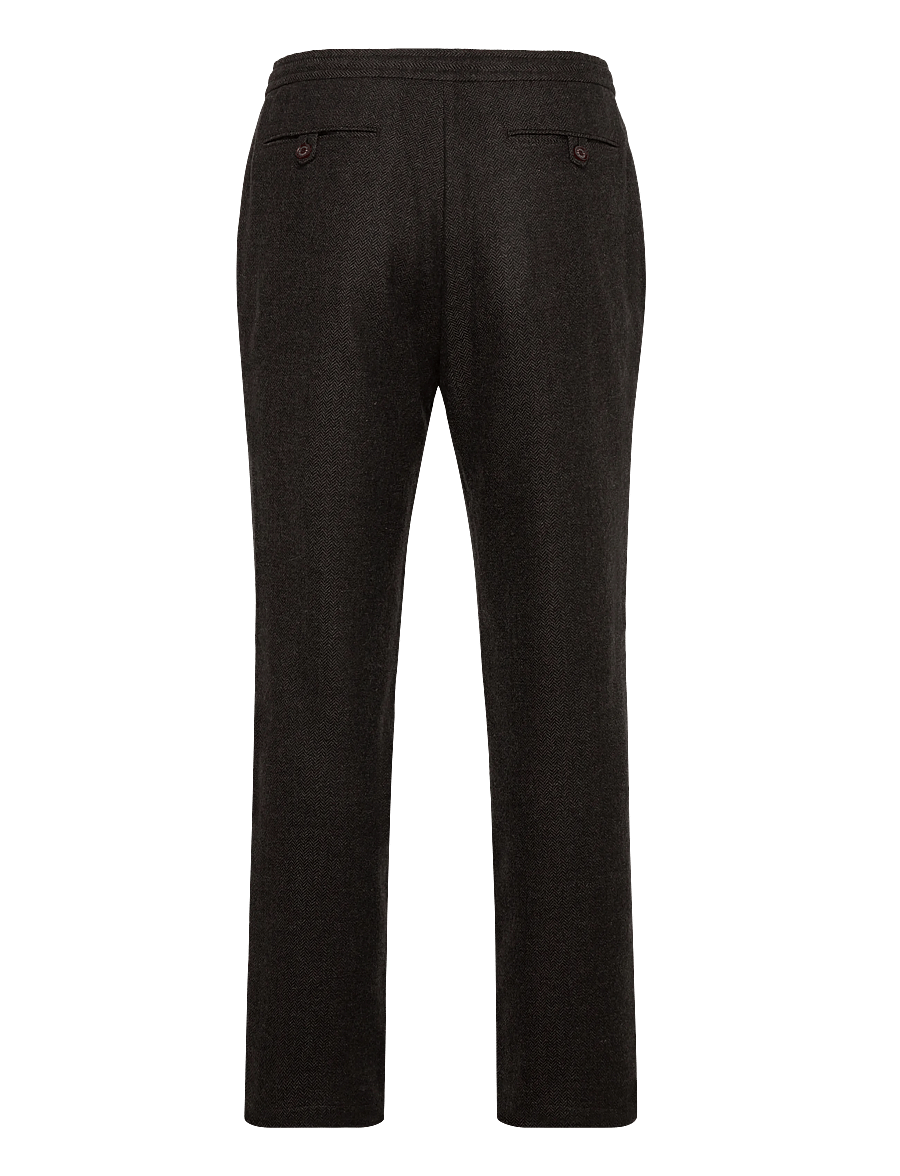 Morris - Fenix Wool Trouser - freizeithosen - brown - 2