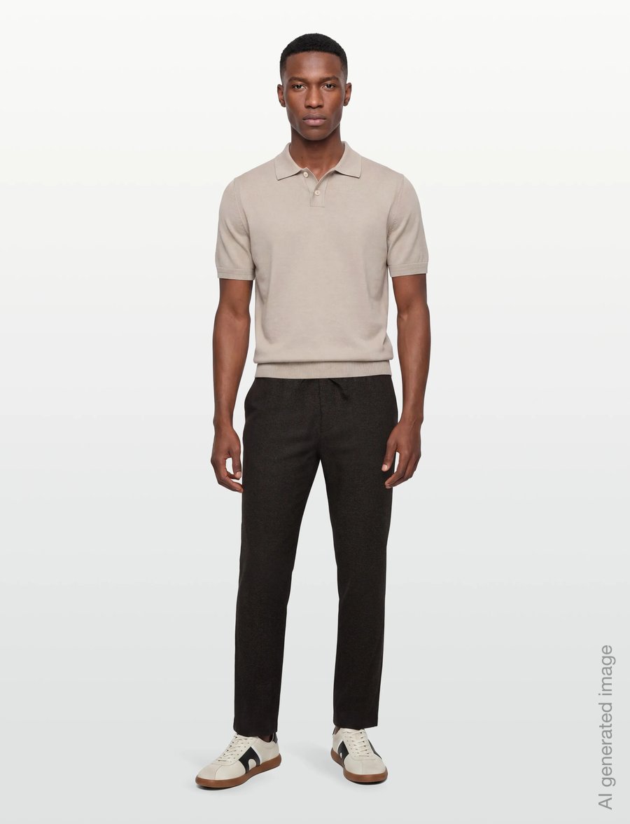 Morris - Fenix Wool Trouser - freizeithosen - brown - 0