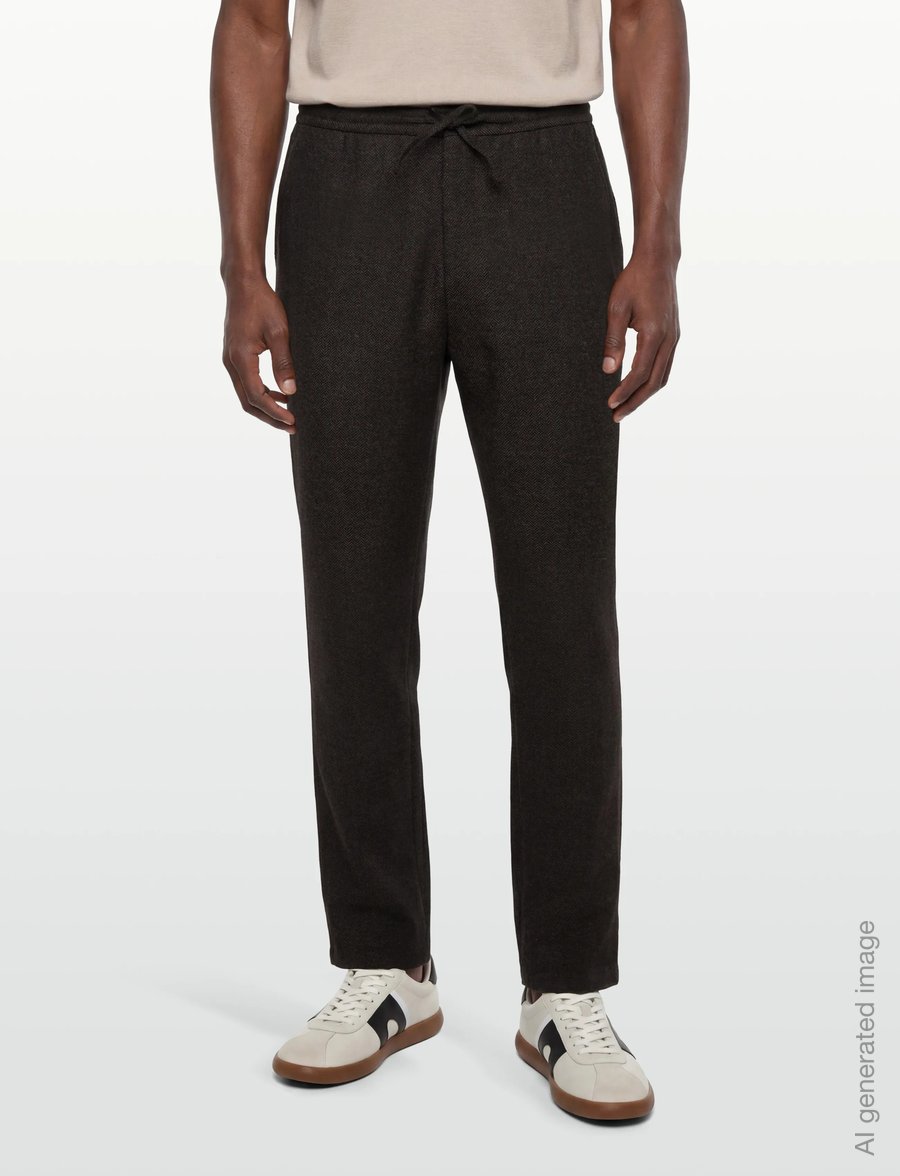 Morris - Fenix Wool Trouser - freizeithosen - brown - 3
