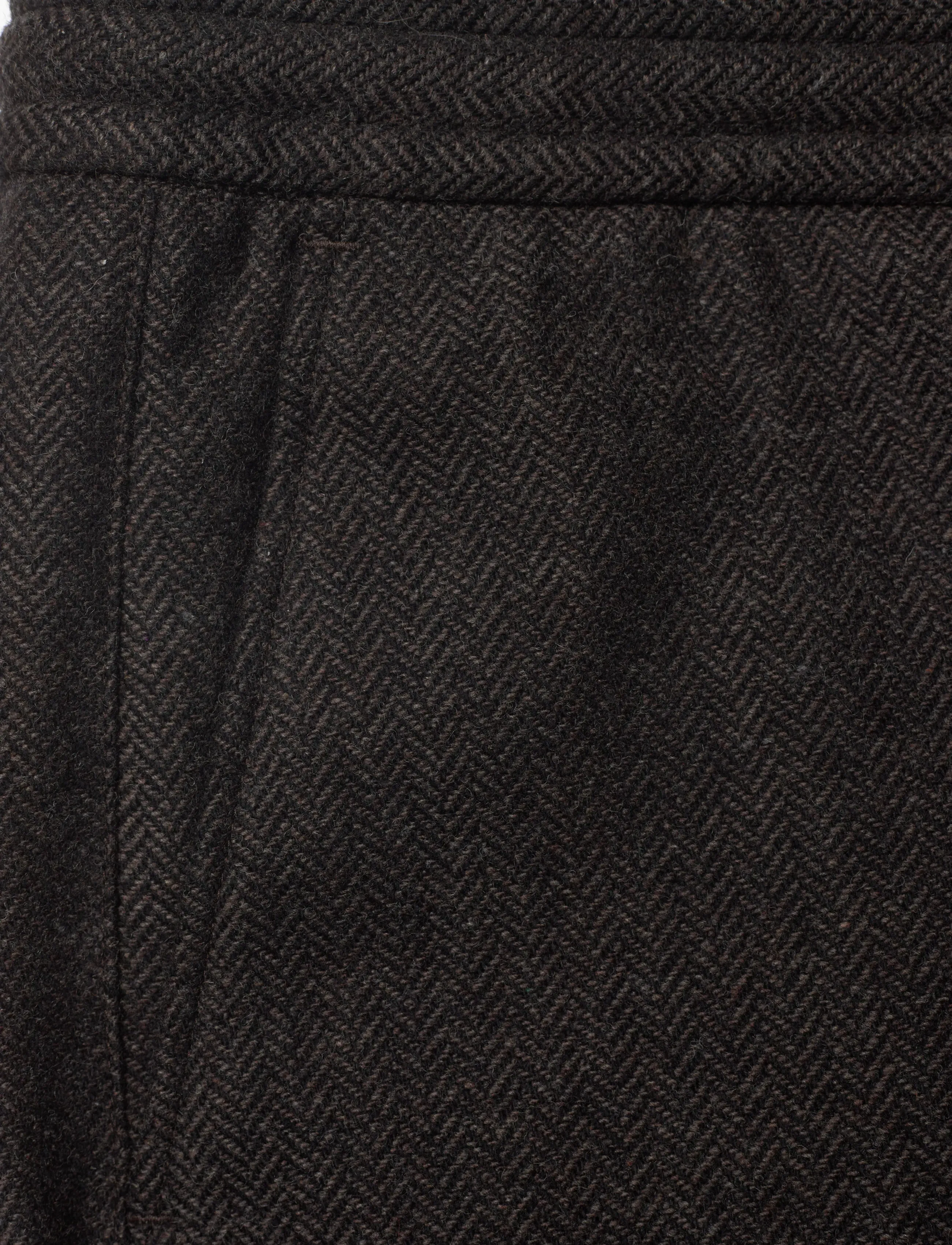 Morris - Fenix Wool Trouser - vabaajapüksid - brown - 5
