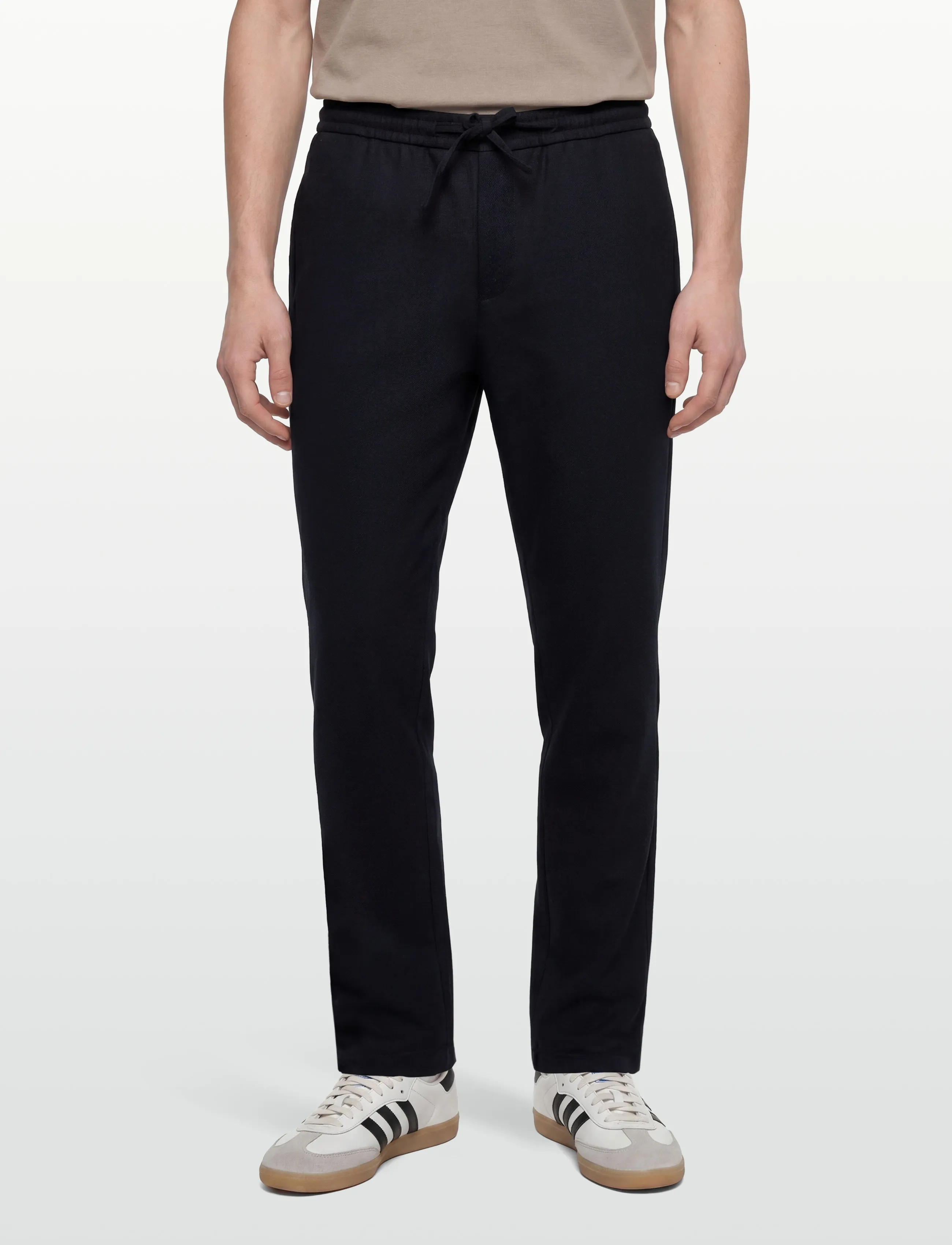 Morris - Fenix Wool Trouser - casual bukser - navy - 3