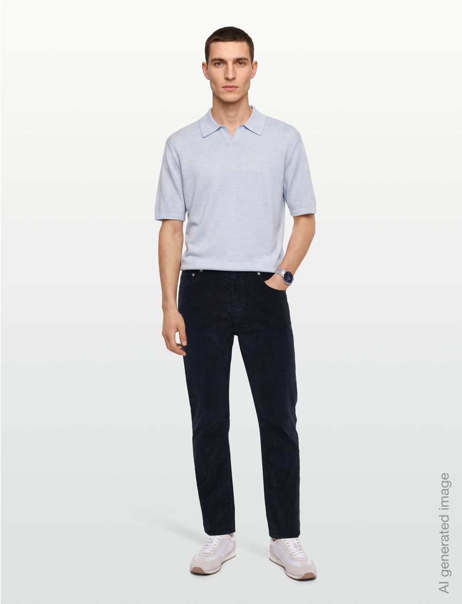 Morris - James Cord 5 Pocket - casual bukser - navy - 0
