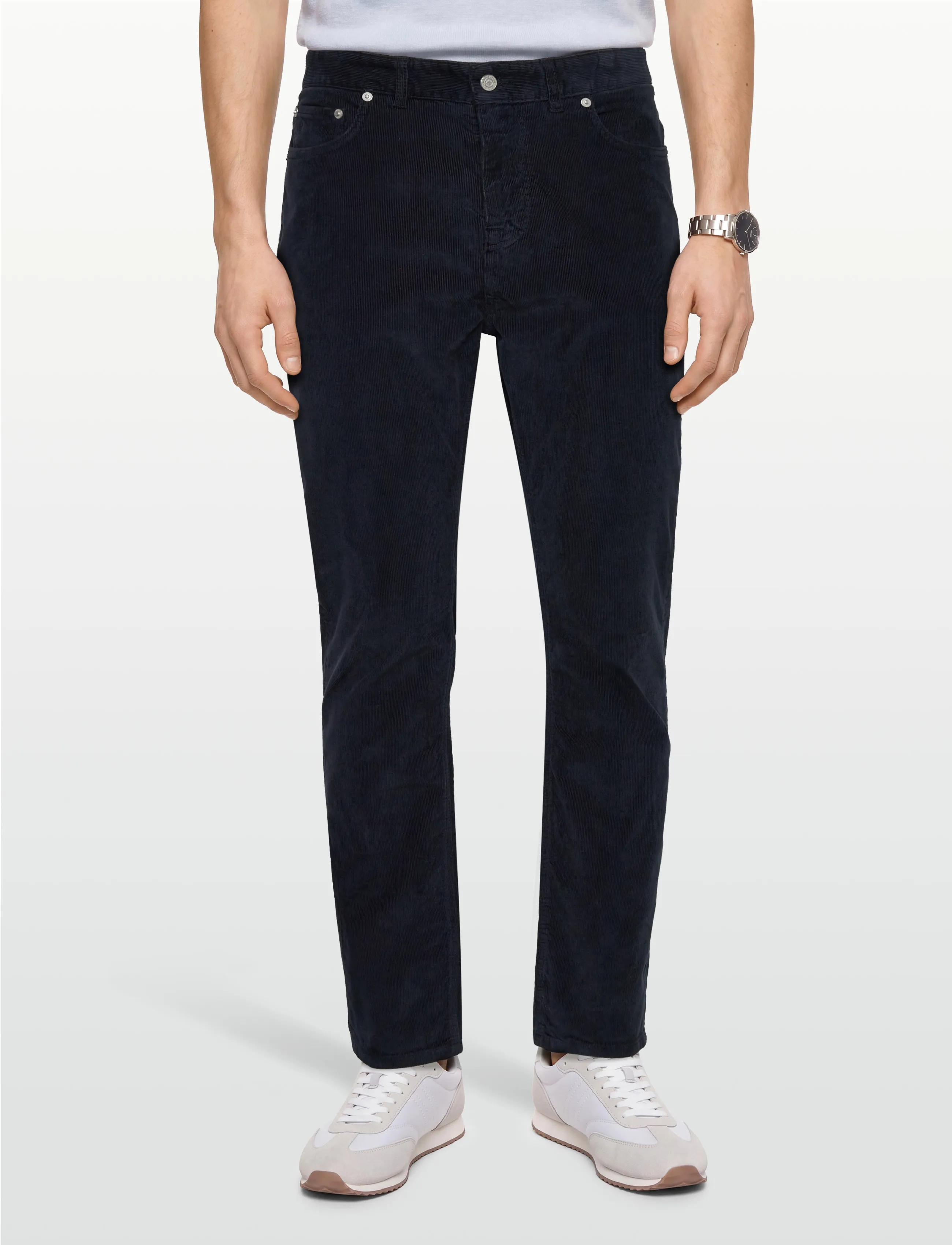 Morris - James Cord 5 Pocket - vabaajapüksid - navy - 3
