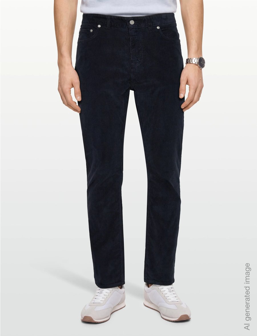 Morris - James Cord 5 Pocket - casual bukser - navy - 3