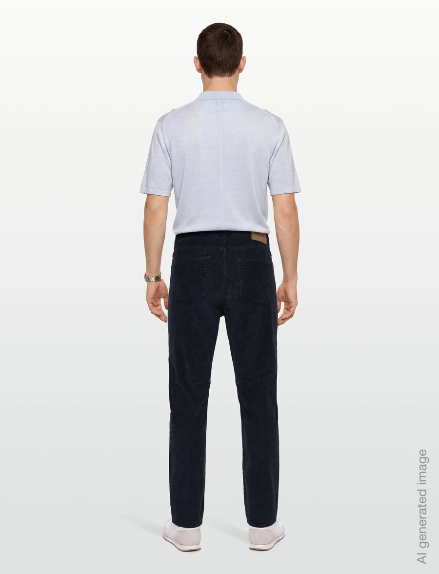 Morris - James Cord 5 Pocket - casual bukser - navy - 4