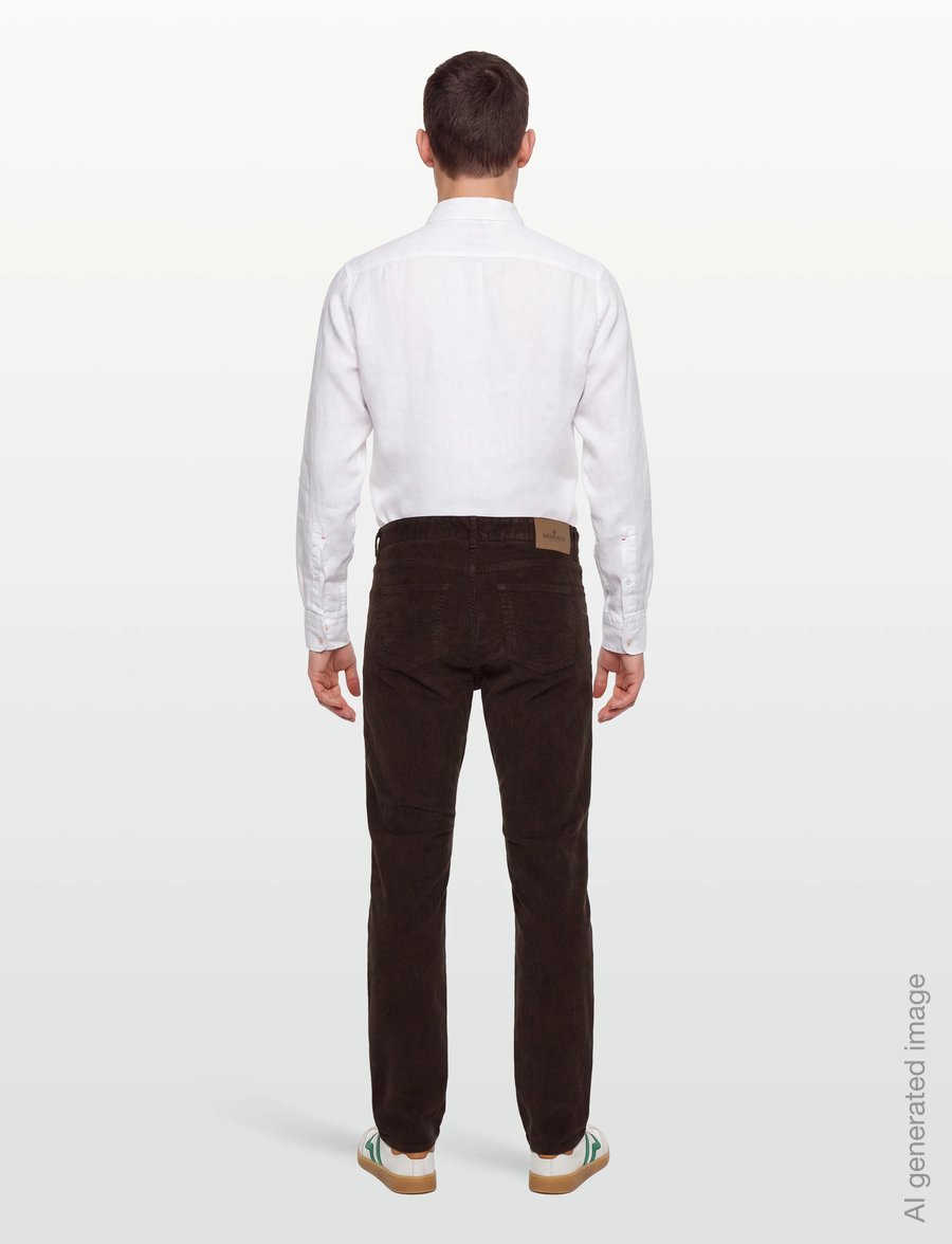 Morris - James Cord 5 Pocket - vabaajapüksid - brown - 4