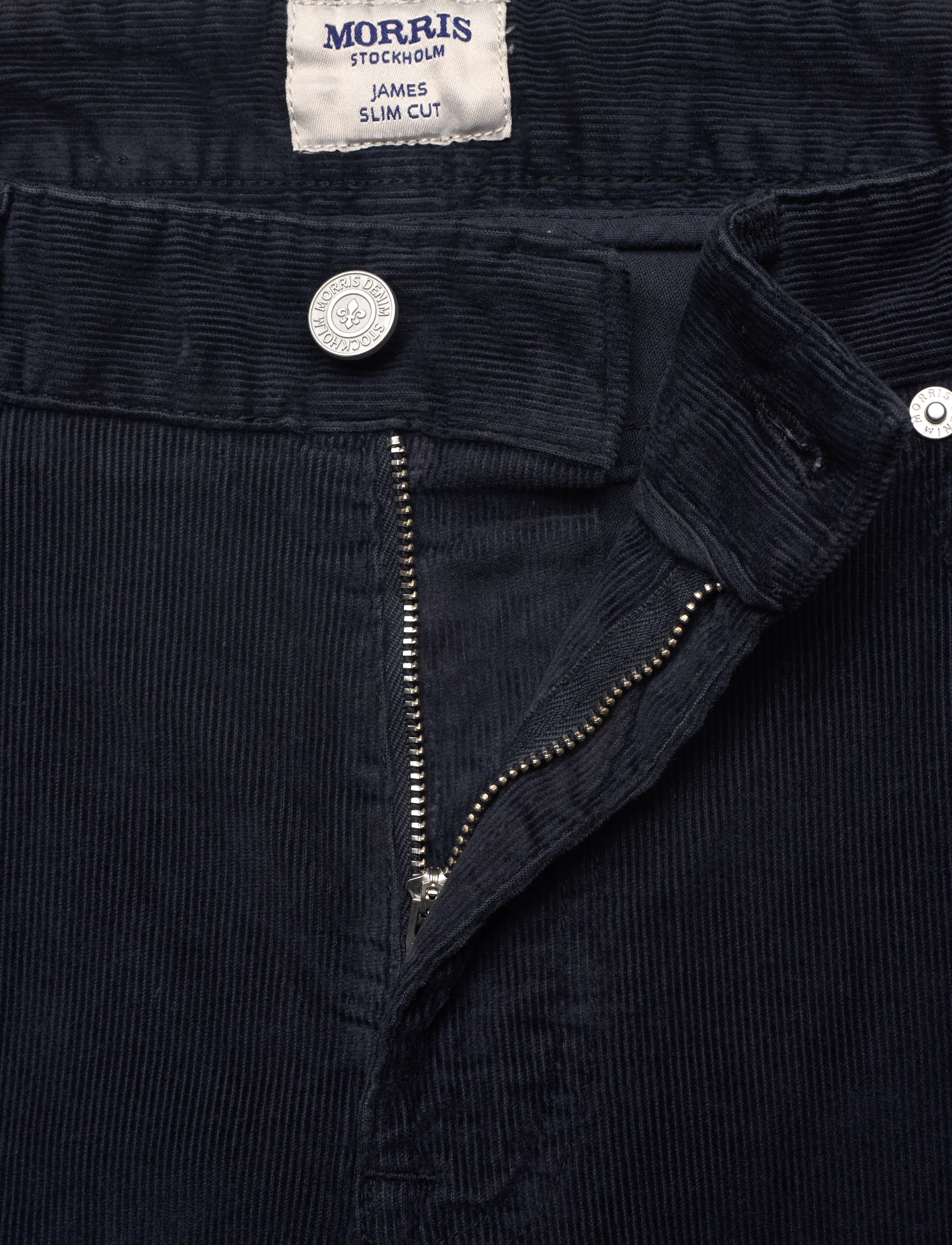 Morris - James Cord 5 Pocket - casual trousers - navy - 3