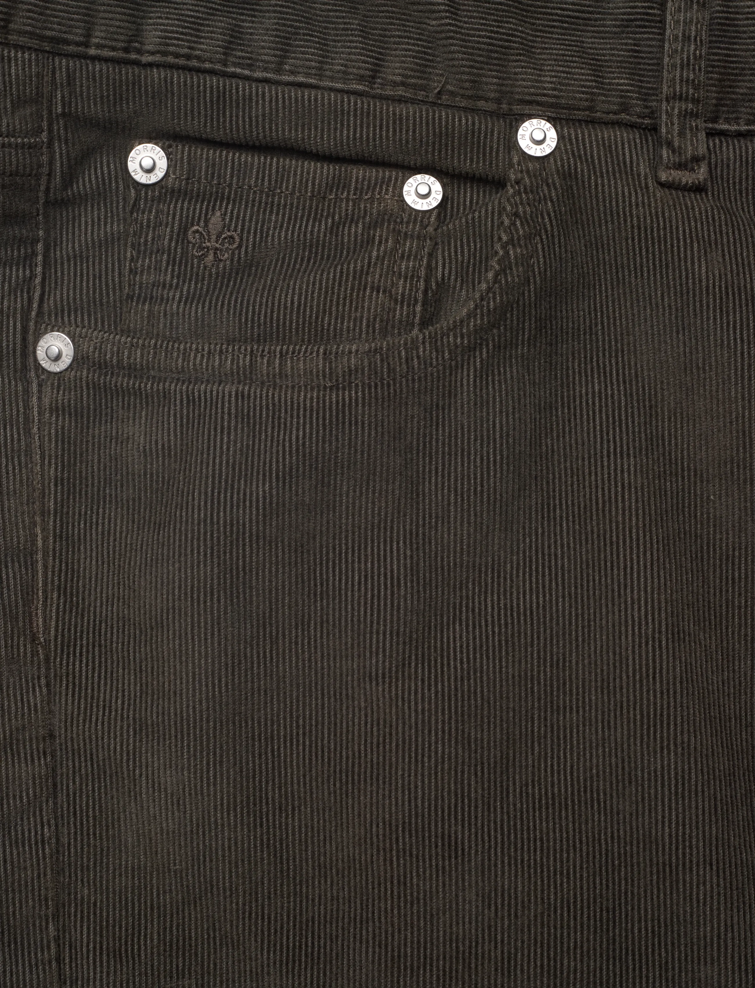 Morris - James Cord 5 Pocket - casual trousers - olive - 2