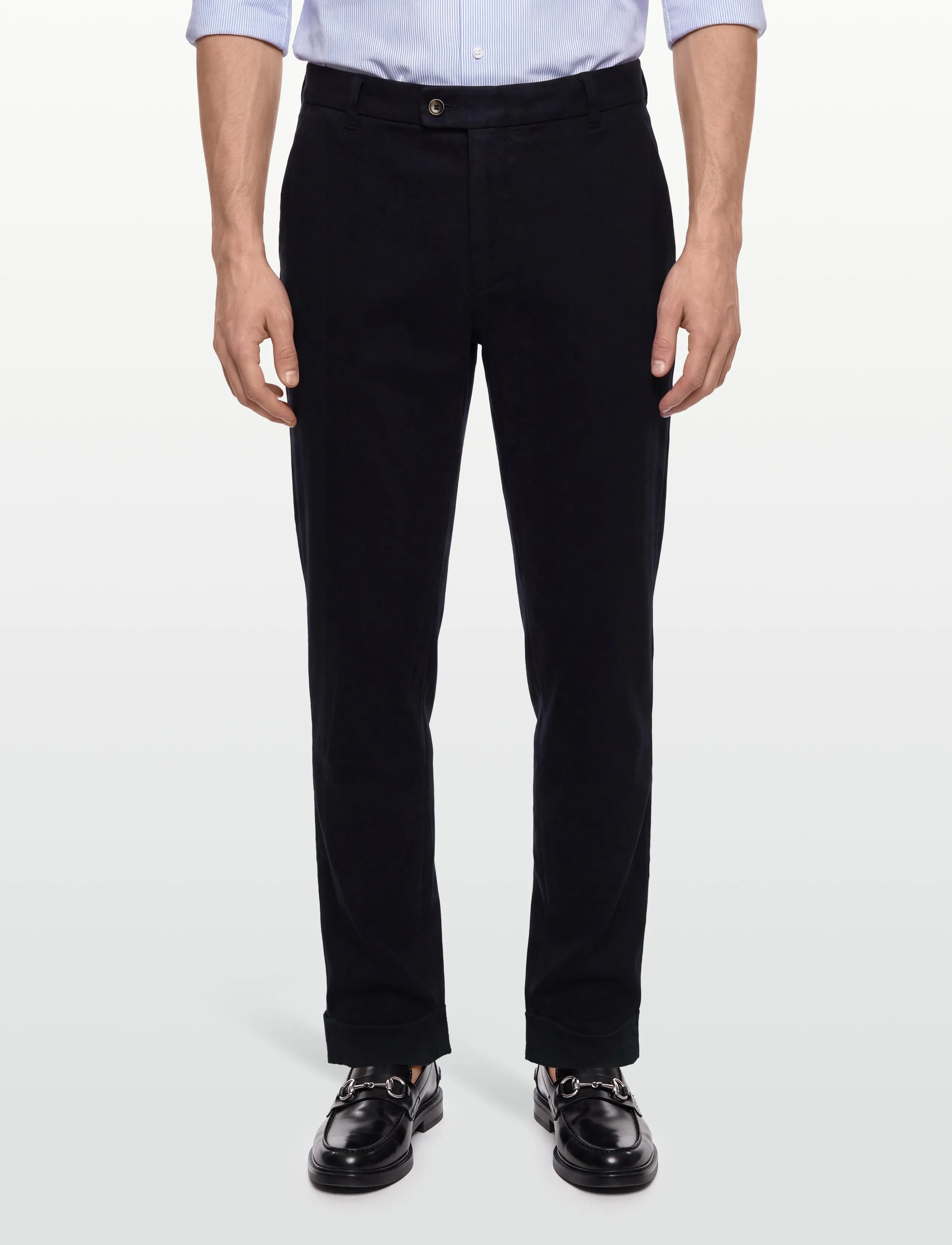 Morris - Jack Soft Twill Trouser - spodnie na co dzień - blue - 3