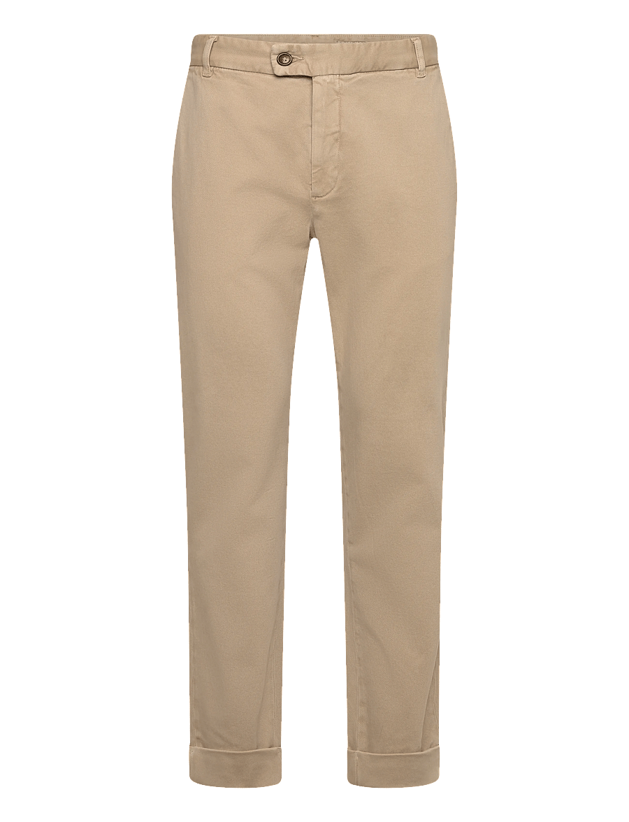 Morris - Jack Soft Twill Trouser - freizeithosen - khaki - 1