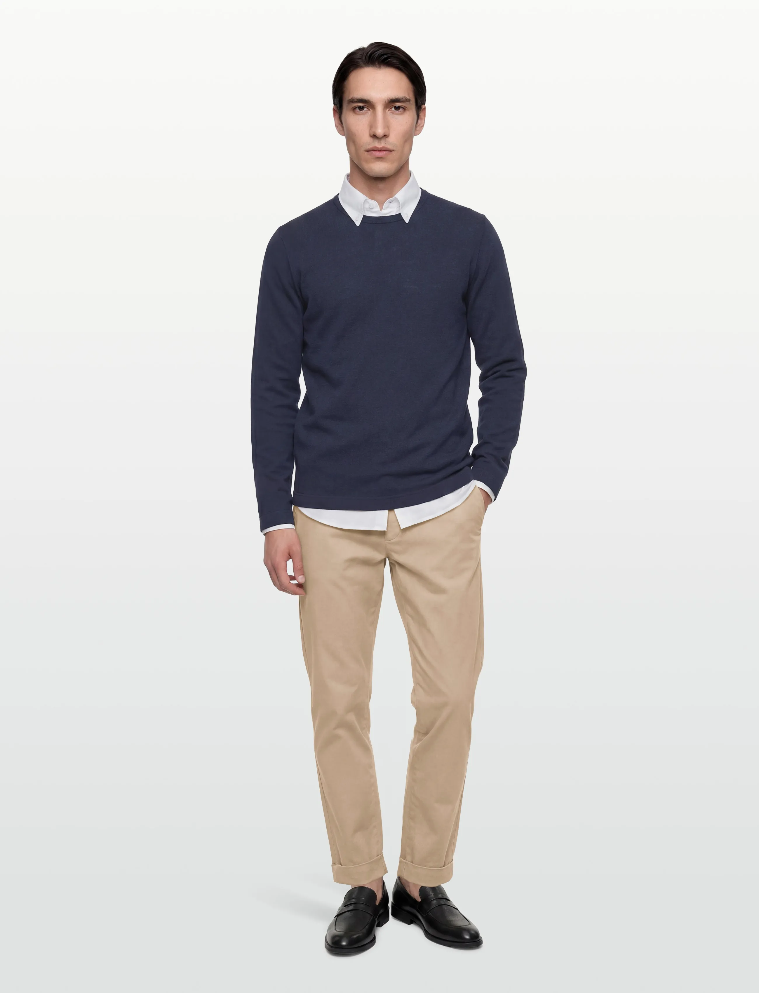 Morris Jack Soft Twill Trouser, 50, Beige, Bukser > Afslappet, Herre