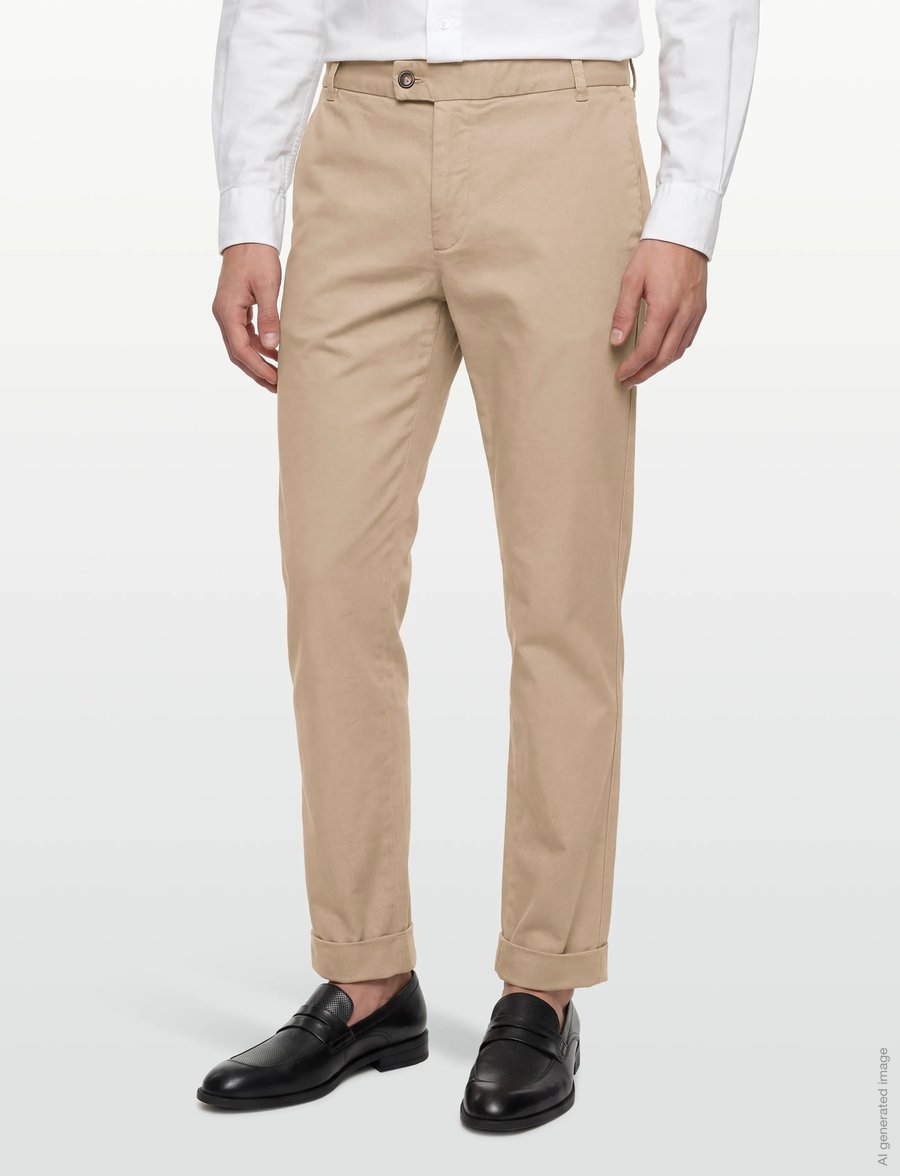 Morris - Jack Soft Twill Trouser - freizeithosen - khaki - 3