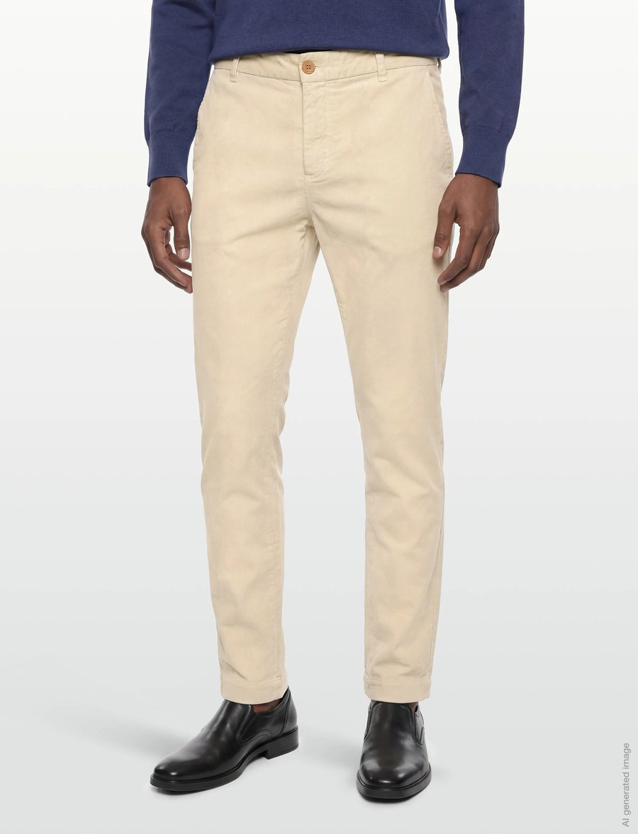 Morris - Jeffrey Cord Chino - casual byxor - off white - 3