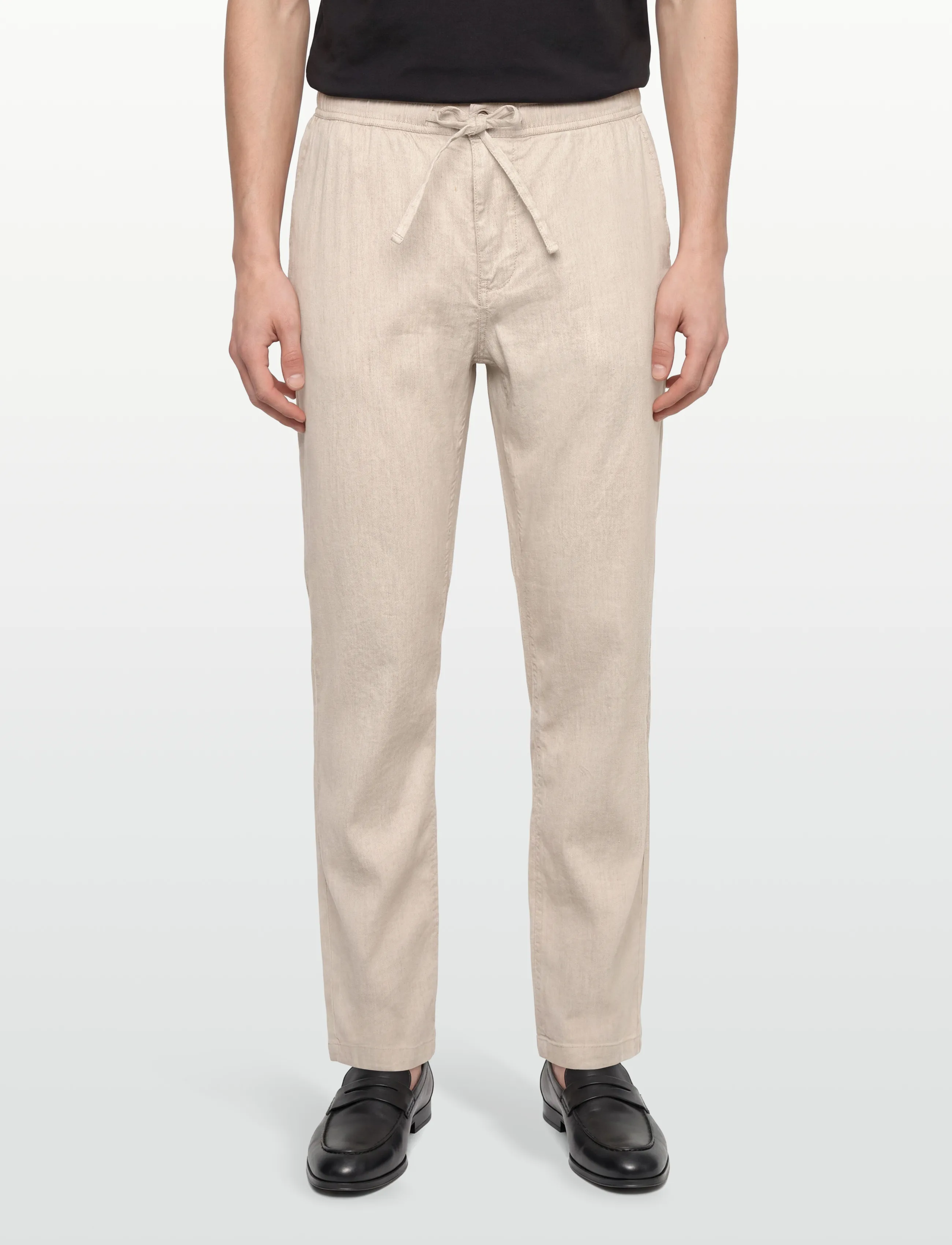 Morris - Fenix Linen Trouser - linnebyxor - off white - 3
