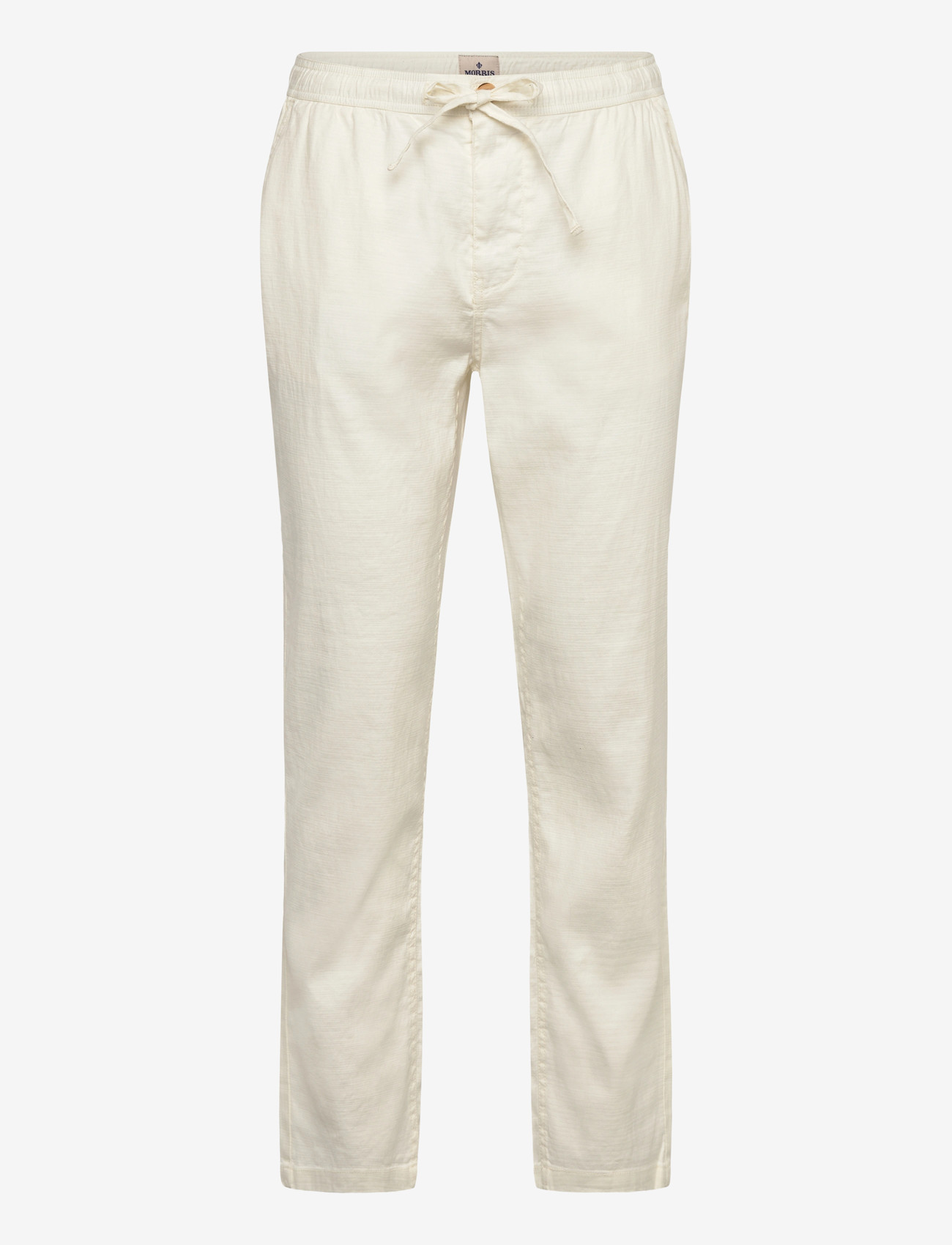 Morris - Fenix Linen Trouser - hørbukser - white - 0