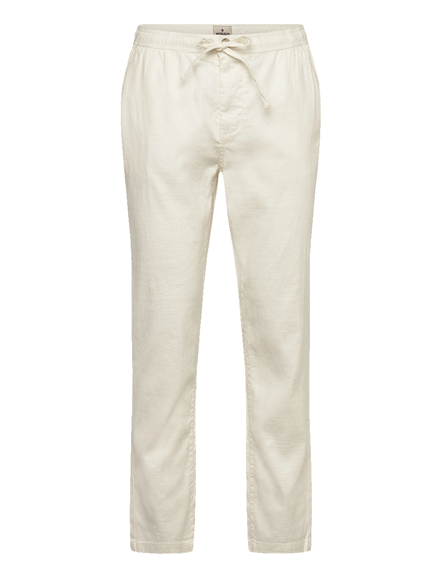 Morris - Fenix Linen Trouser - linased püksid - white - 1