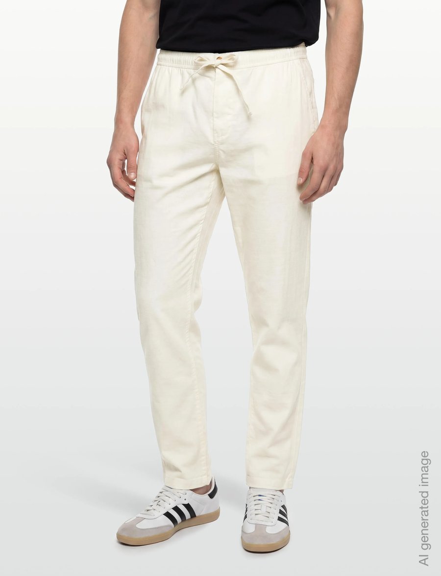 Morris - Fenix Linen Trouser - linased püksid - white - 3