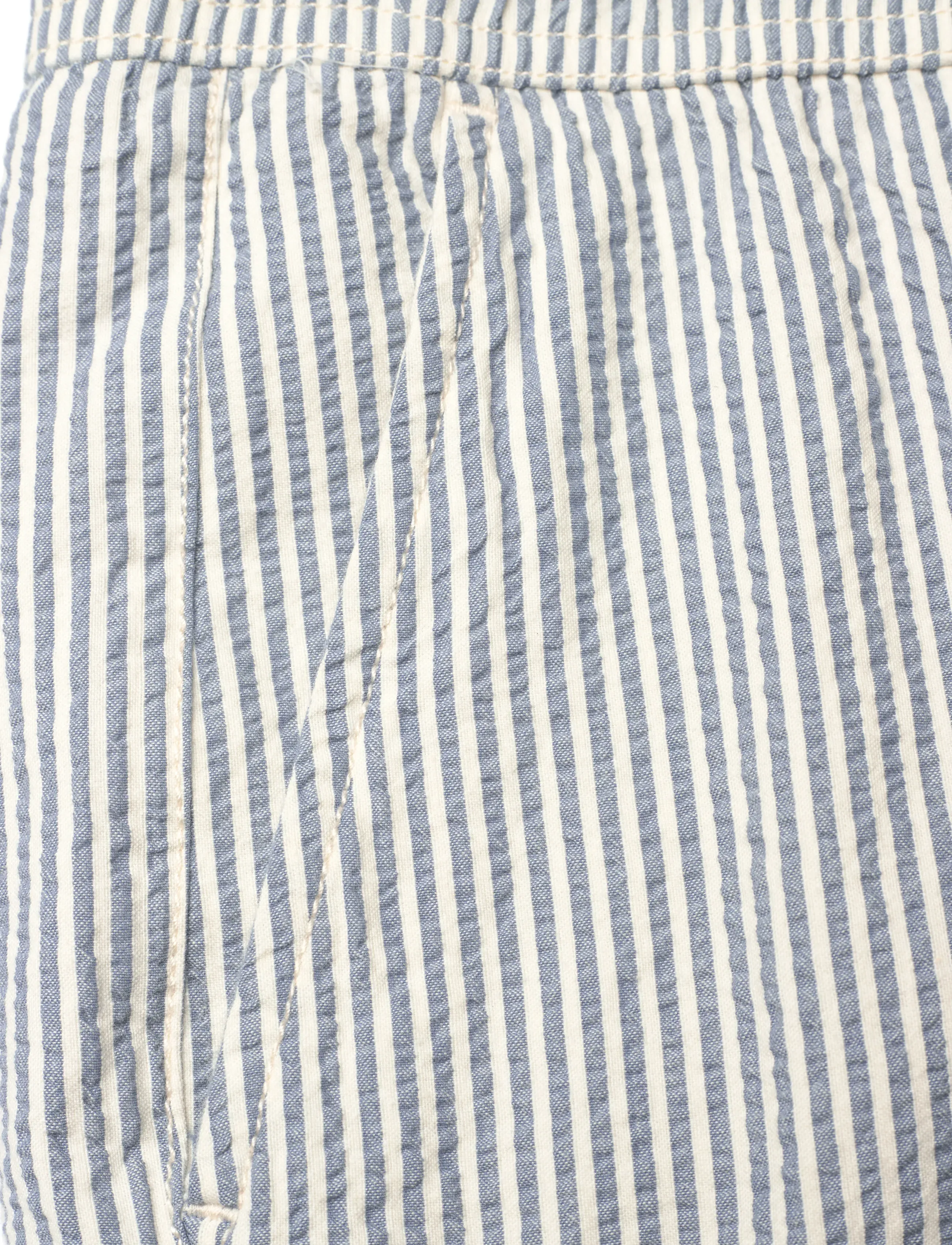 Morris - Fenix Seersucker Trouser - spodnie na co dzień - blue - 5