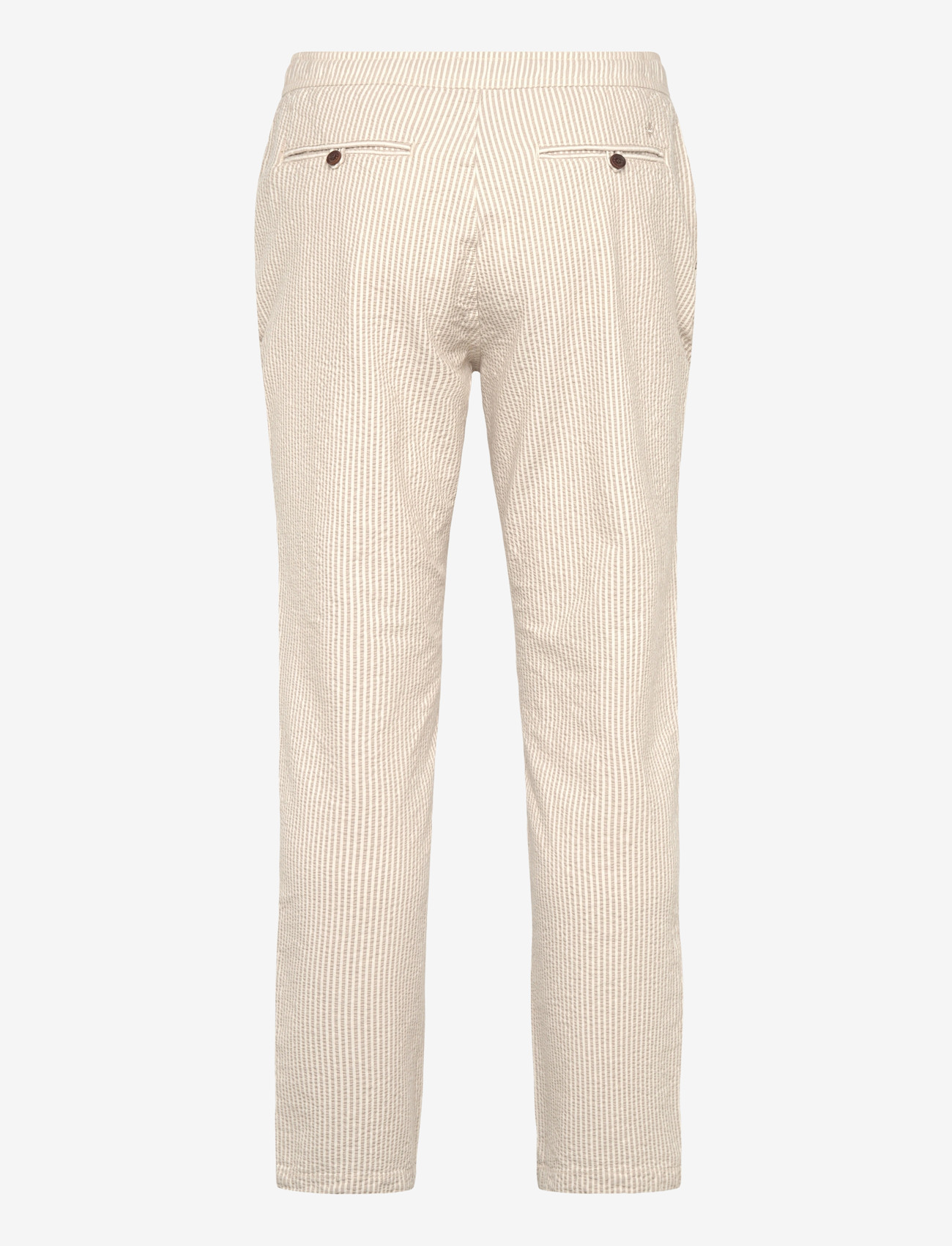 Morris - Fenix Seersucker Trouser - vabaaja püksid - khaki - 2