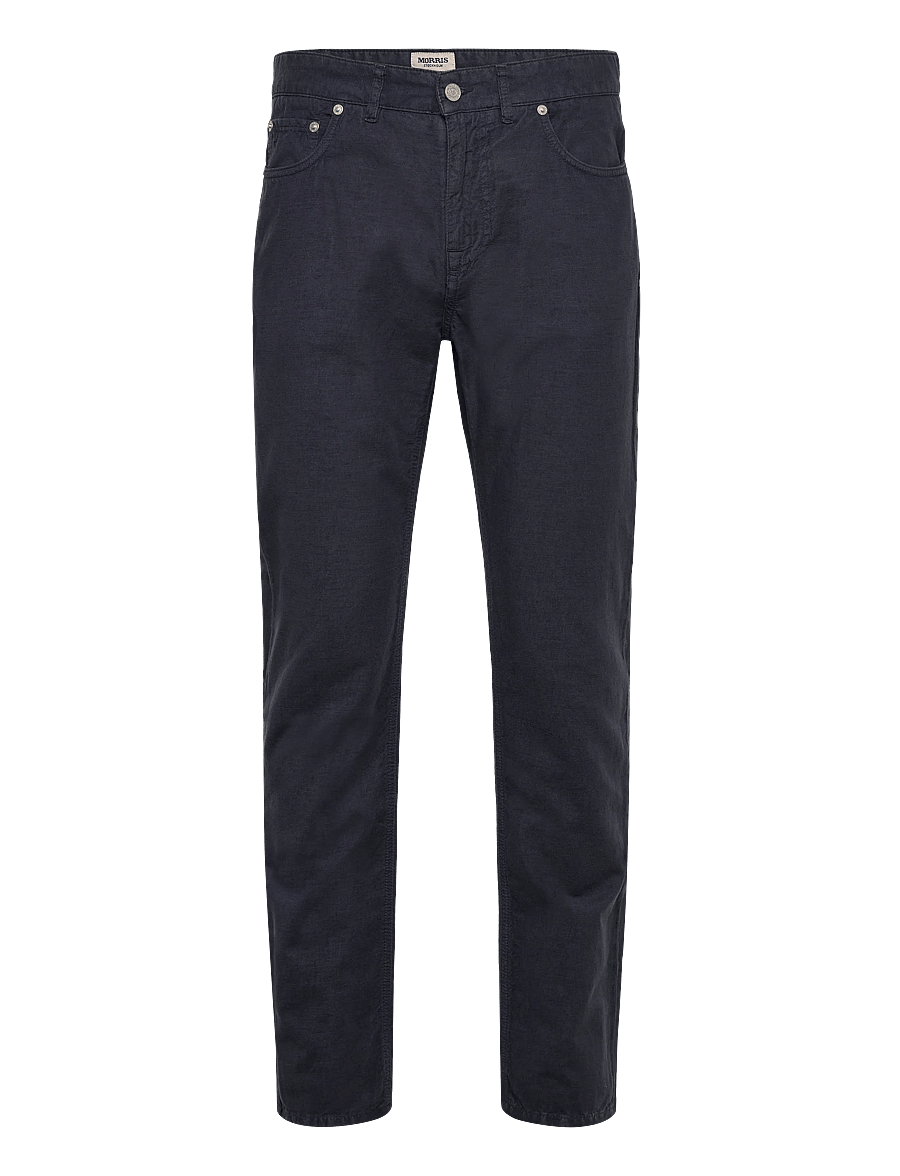 Morris - James Washed Linen 5 Pkt - linnebyxor - blue - 1