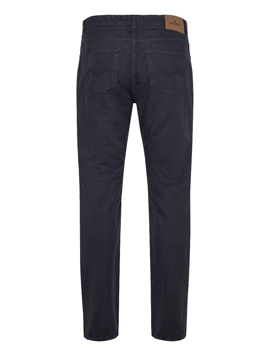 Morris - James Washed Linen 5 Pkt - linnebyxor - blue - 2