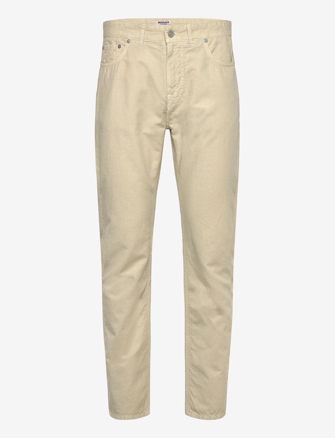 Morris - James Washed Linen 5 Pkt - leinenhosen - khaki - 1
