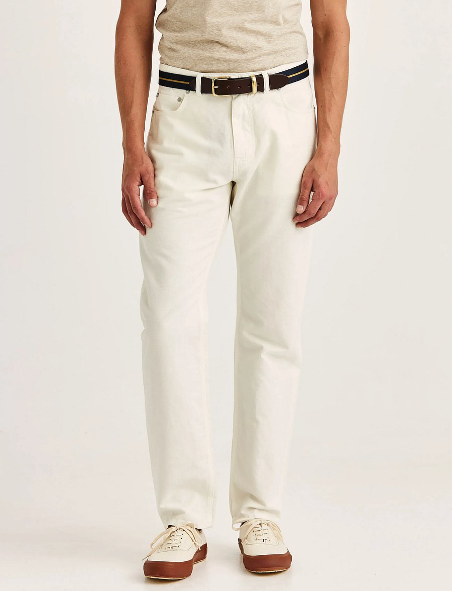 Morris - James Washed Linen 5 Pkt - linased püksid - off white - 0