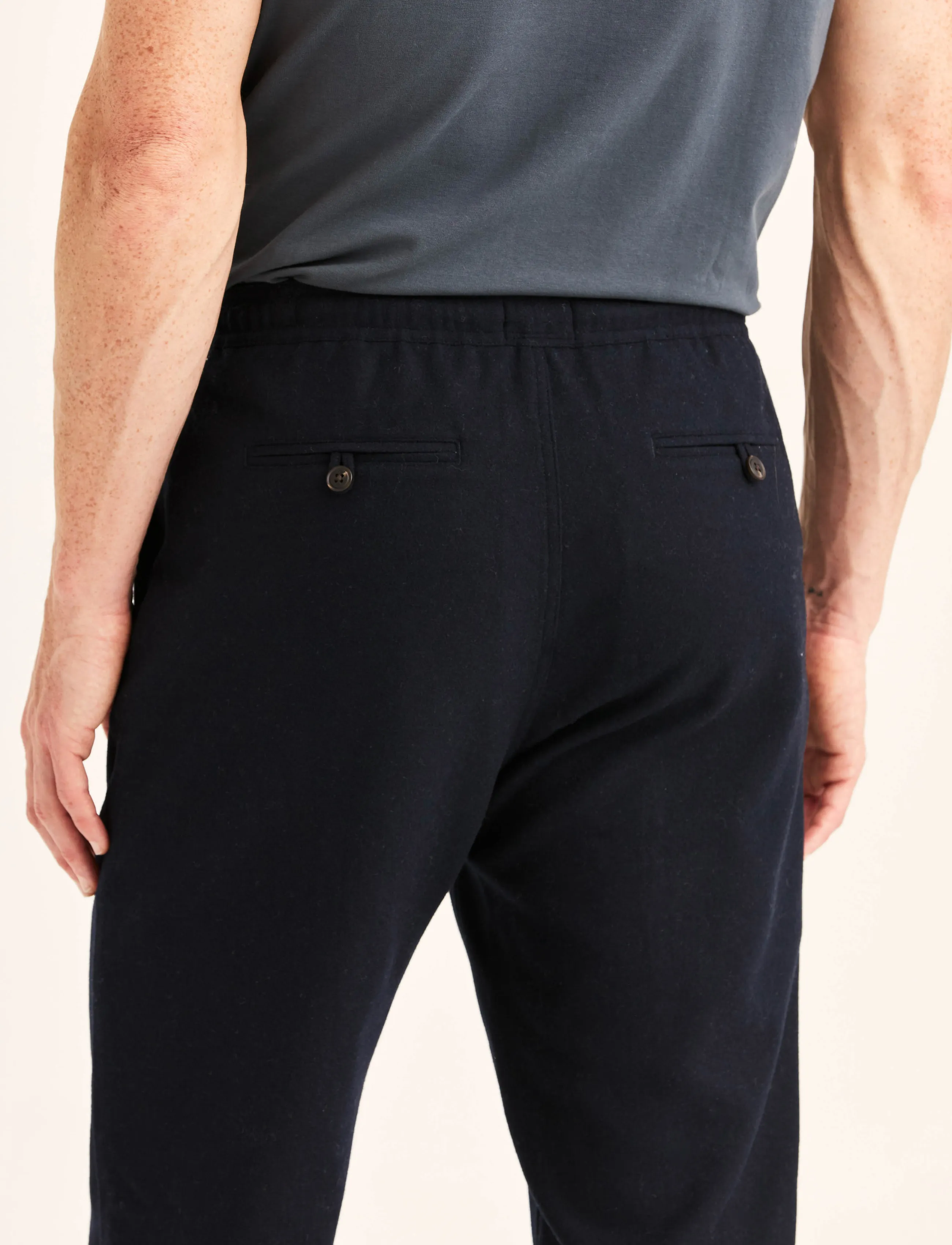 Morris - Fenix Cord Trouser - vabaajapüksid - blue - 5