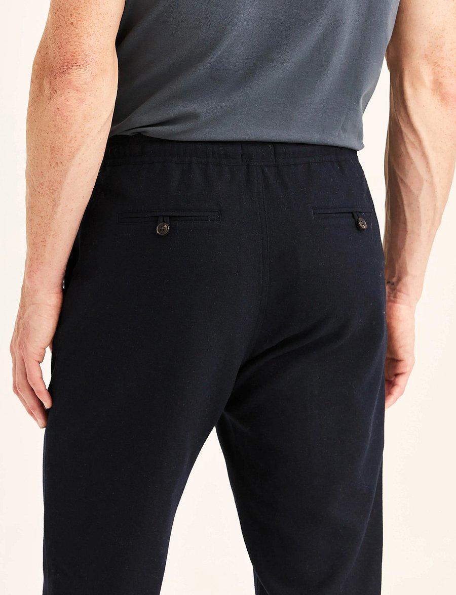 Morris - Fenix Cord Trouser - vabaajapüksid - blue - 5