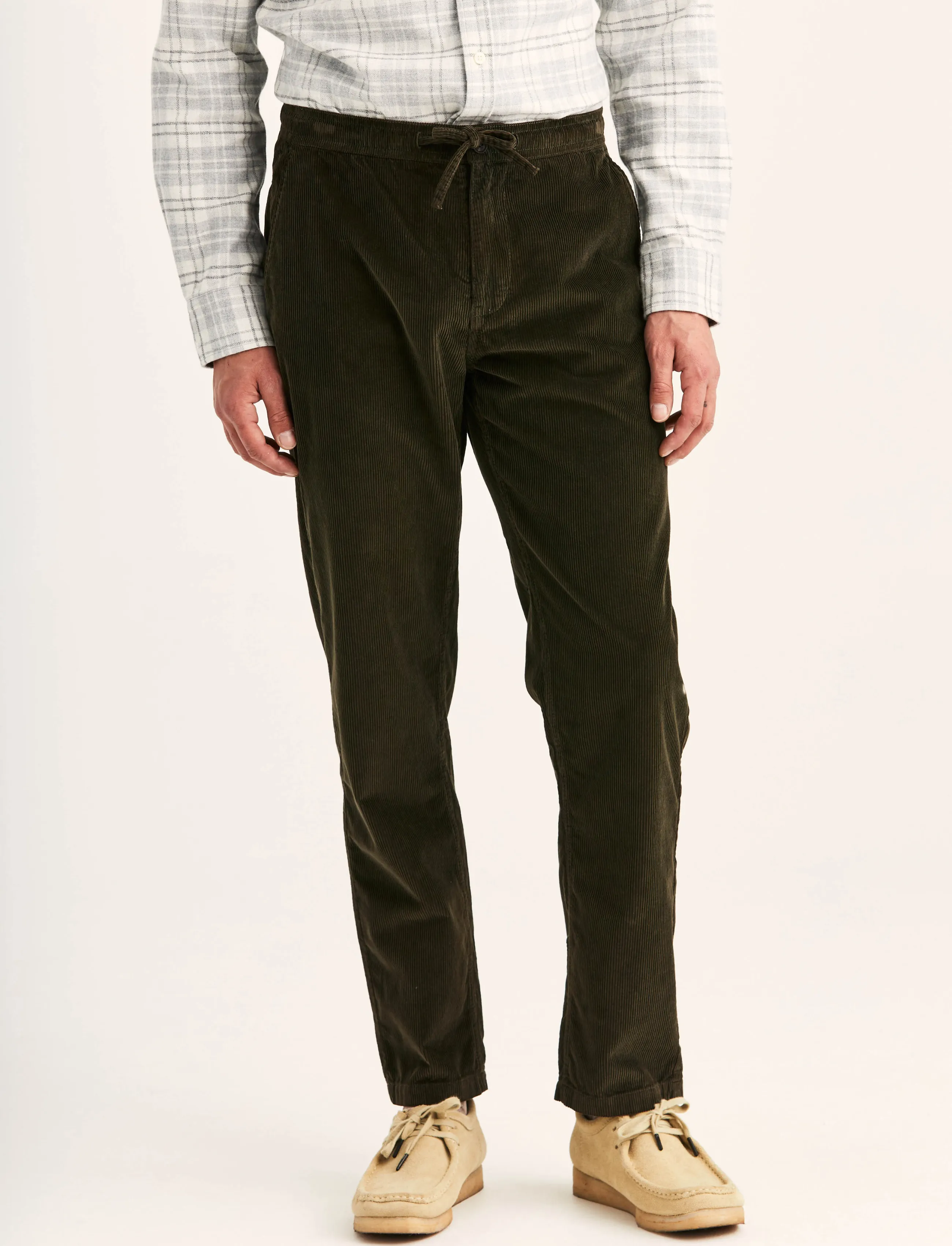 Morris Fenix Cord Trouser - Morris Stockholm - OLIVE / khaki/green